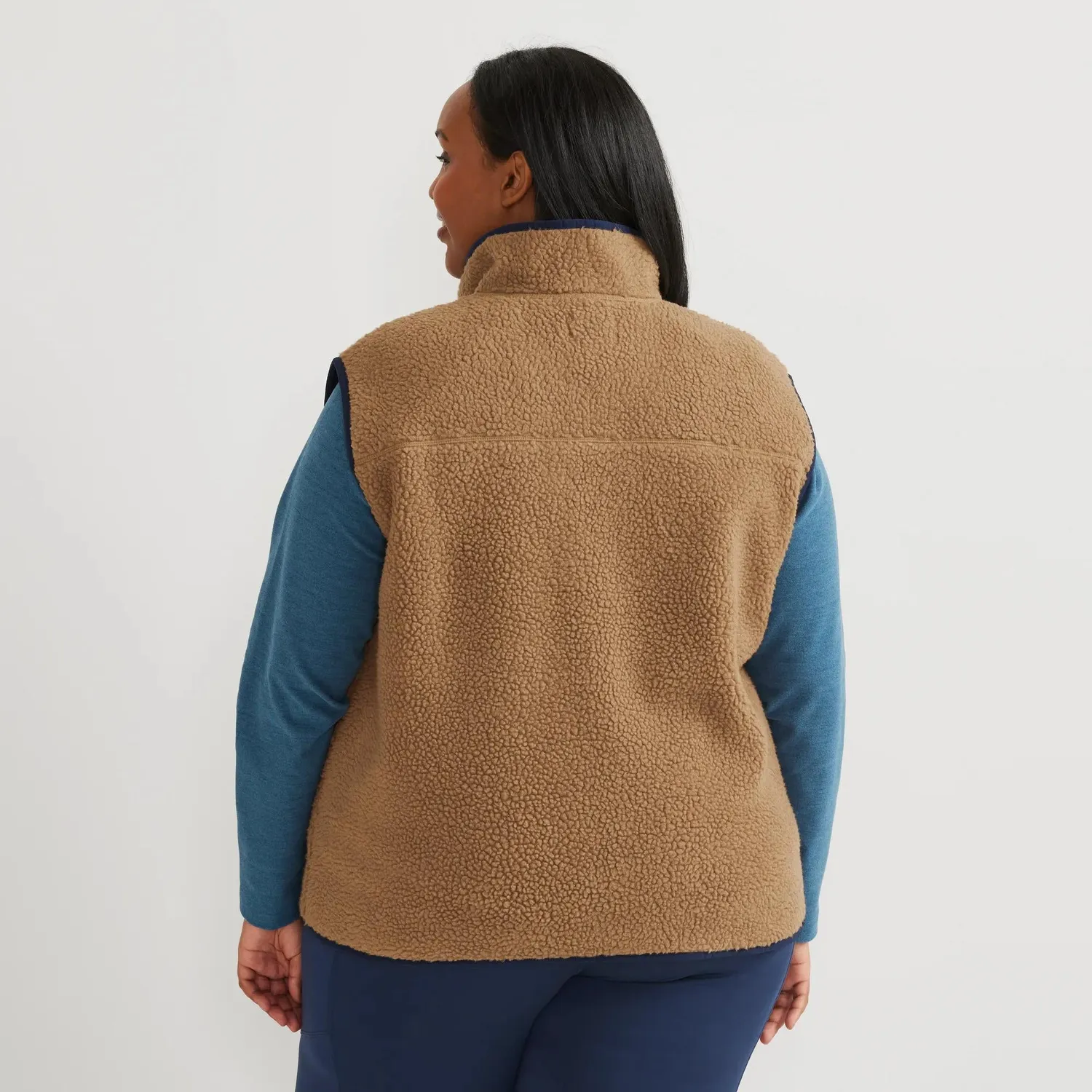 Eddie Bauer Chilali vesta crem dama din fleece gros