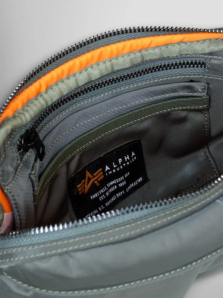 Alpha Industries Nylon Messenger geantă neagră 4,3L
