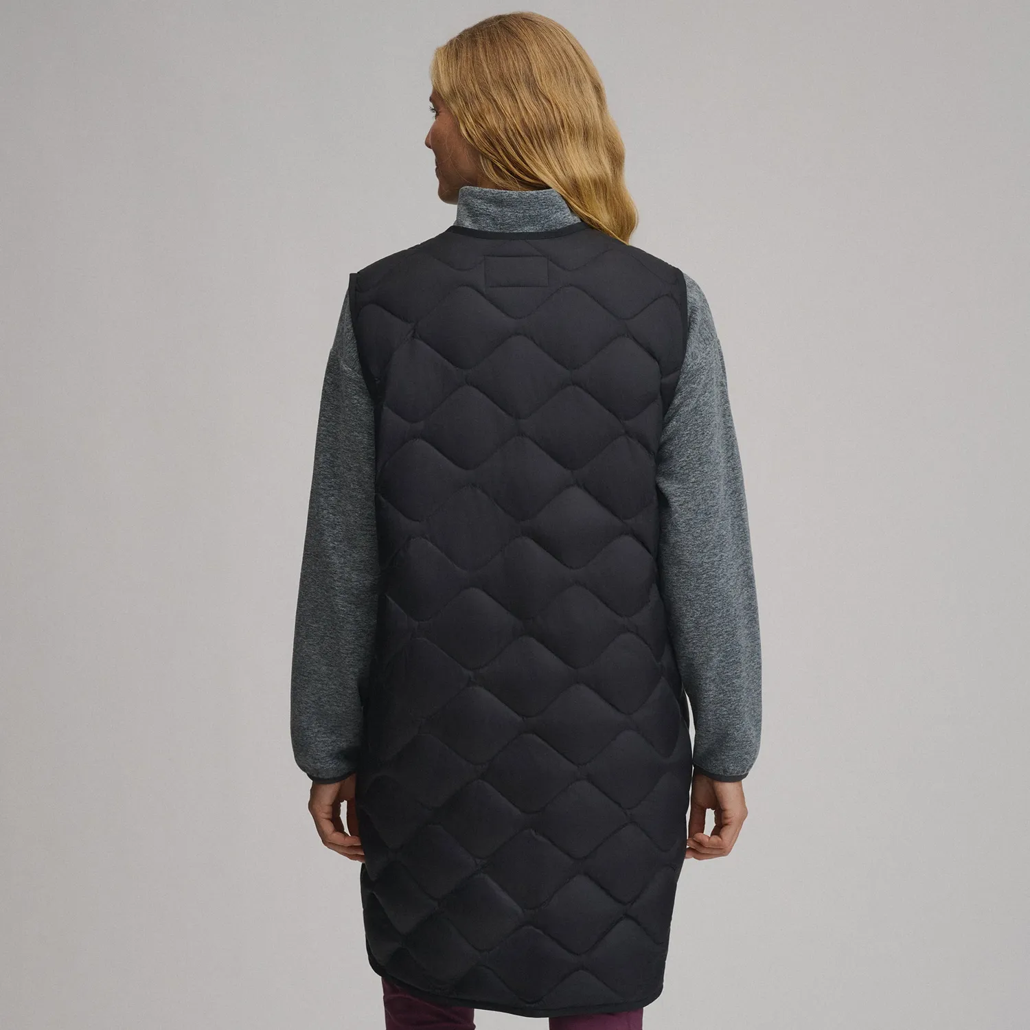 Eddie Bauer Shaw vesta dama neagra puf lung