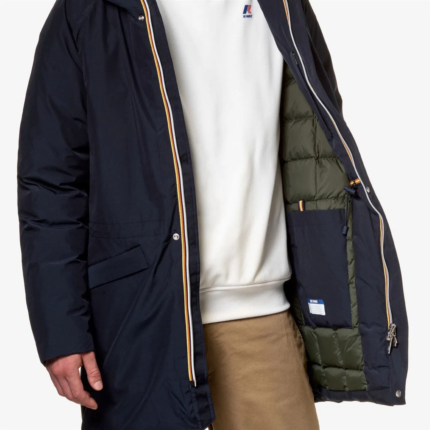 K-Way Jeremy Eco Stretch Thermo palton bărbați Blue D-Green B