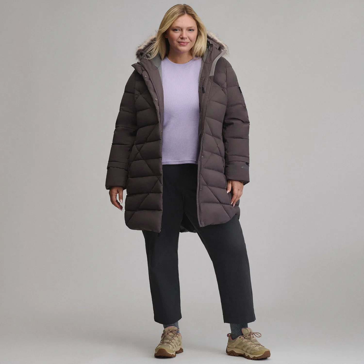 Eddie Bauer Sun Valley Frost parka dama Neagra cu puf