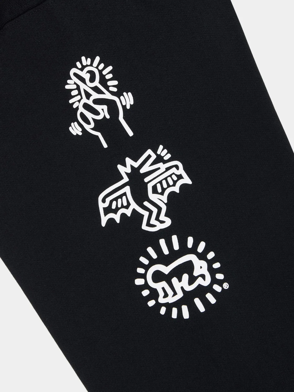 Keith Haring x Alpha New York hanorac grafic black