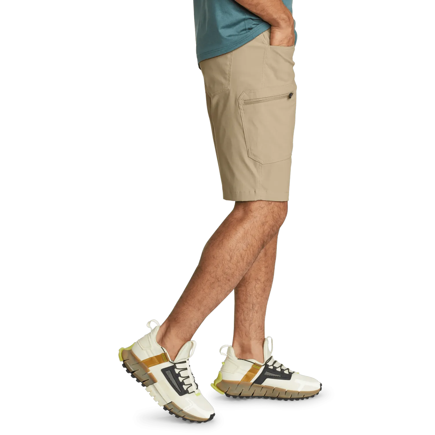 Eddie Bauer Rainier Shorts pantaloni scurti Light Khaki impermeabili