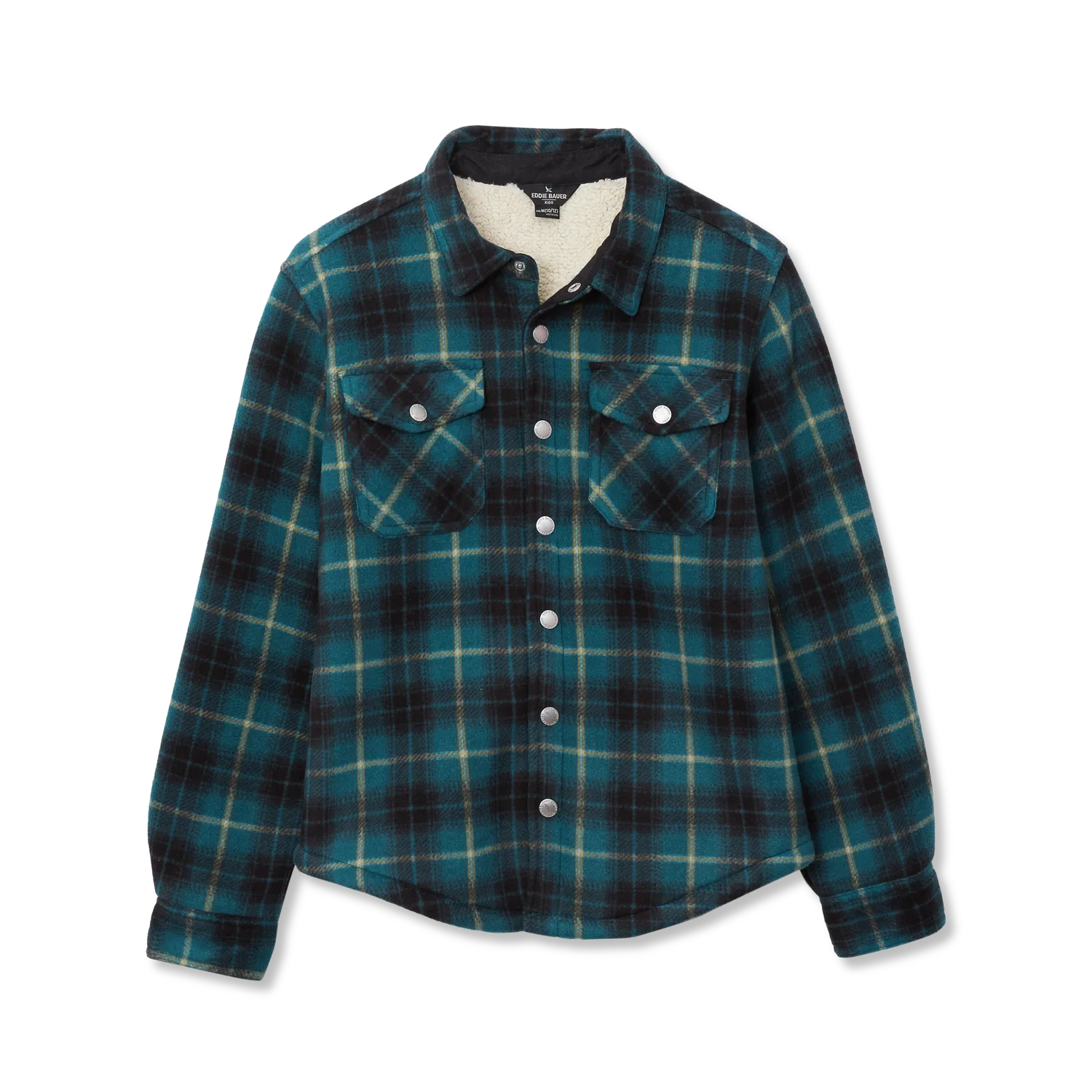 Eddie Bauer Shacket băieți bleumarin cu blană