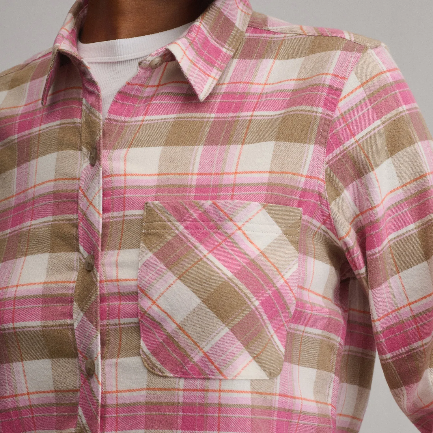 Eddie Bauer Field Flex camasa dama wine berry flanel