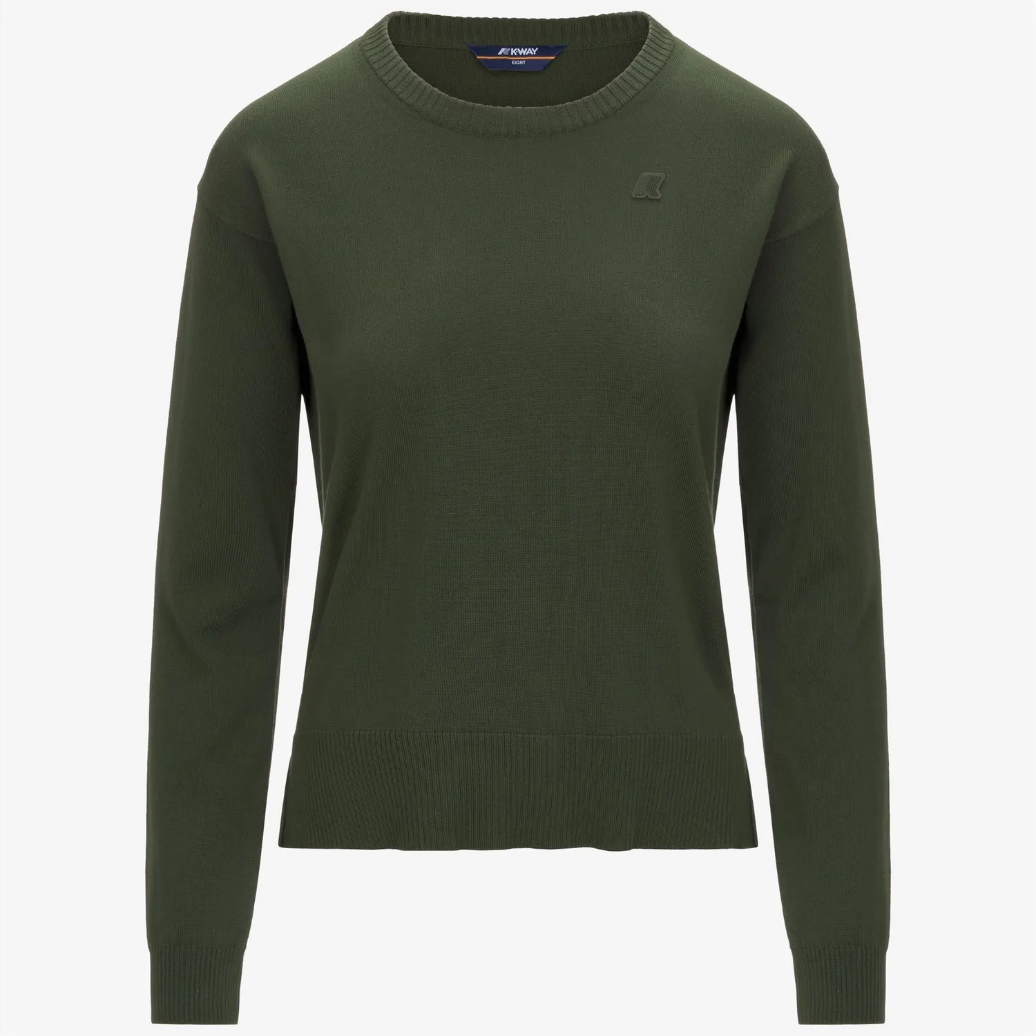 K-Way Domitine Cotton PS pulover bumbac verde damă