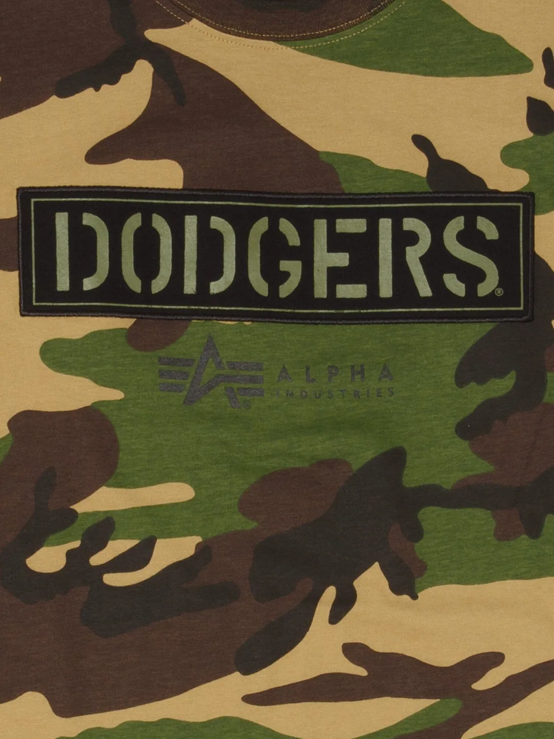 Alpha Industries Dodgers New Era tricou camuflaj bumbac