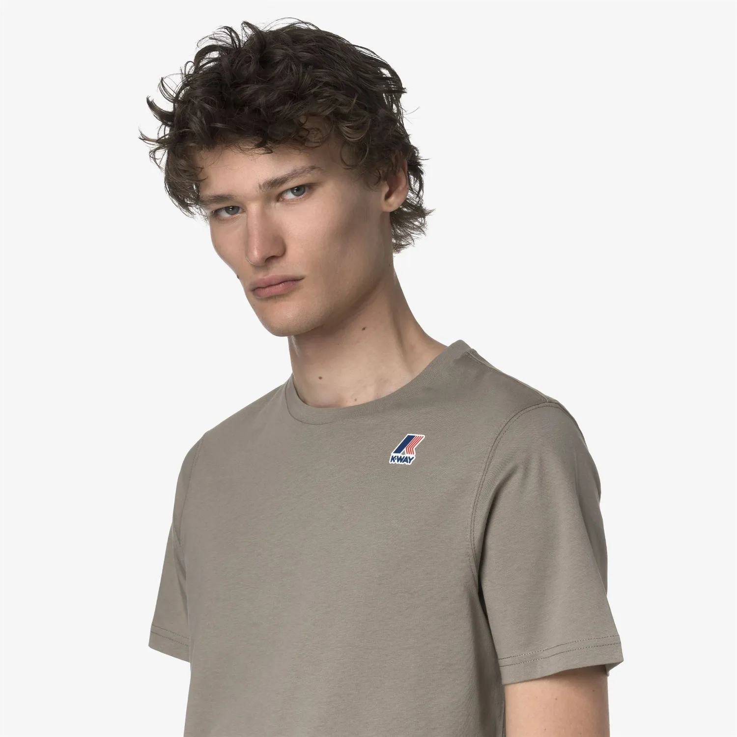 K-Way Leonide tricou bej pliabil