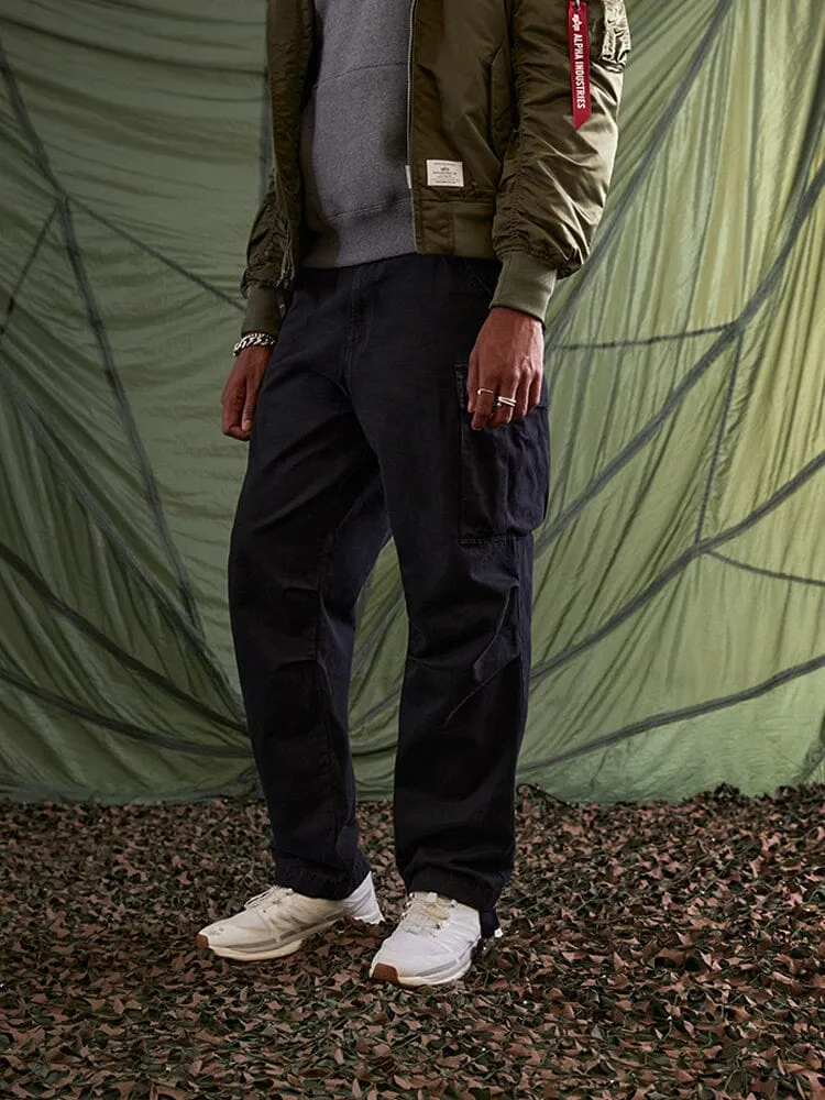 Alpha Industries M-65 pantaloni cargo negri bumbac