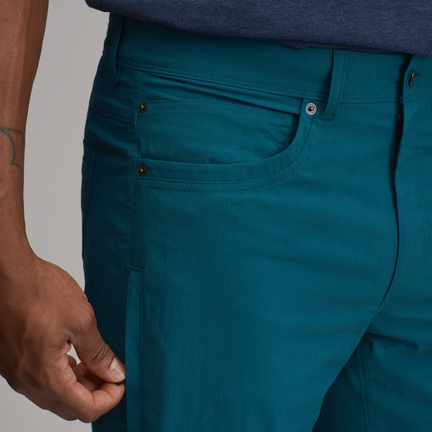Eddie Bauer Ranger 5-Pocket pantaloni Meridian Blue rezistenti