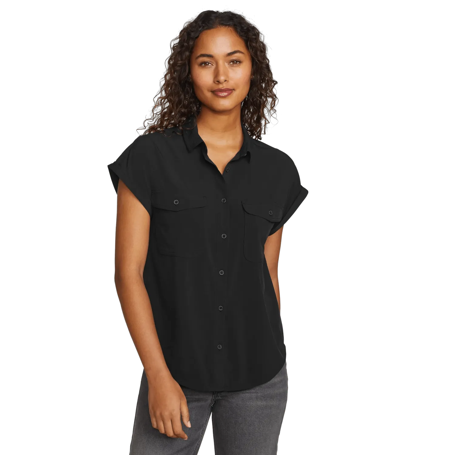 Eddie Bauer Departure camasa dama neagra UPF50