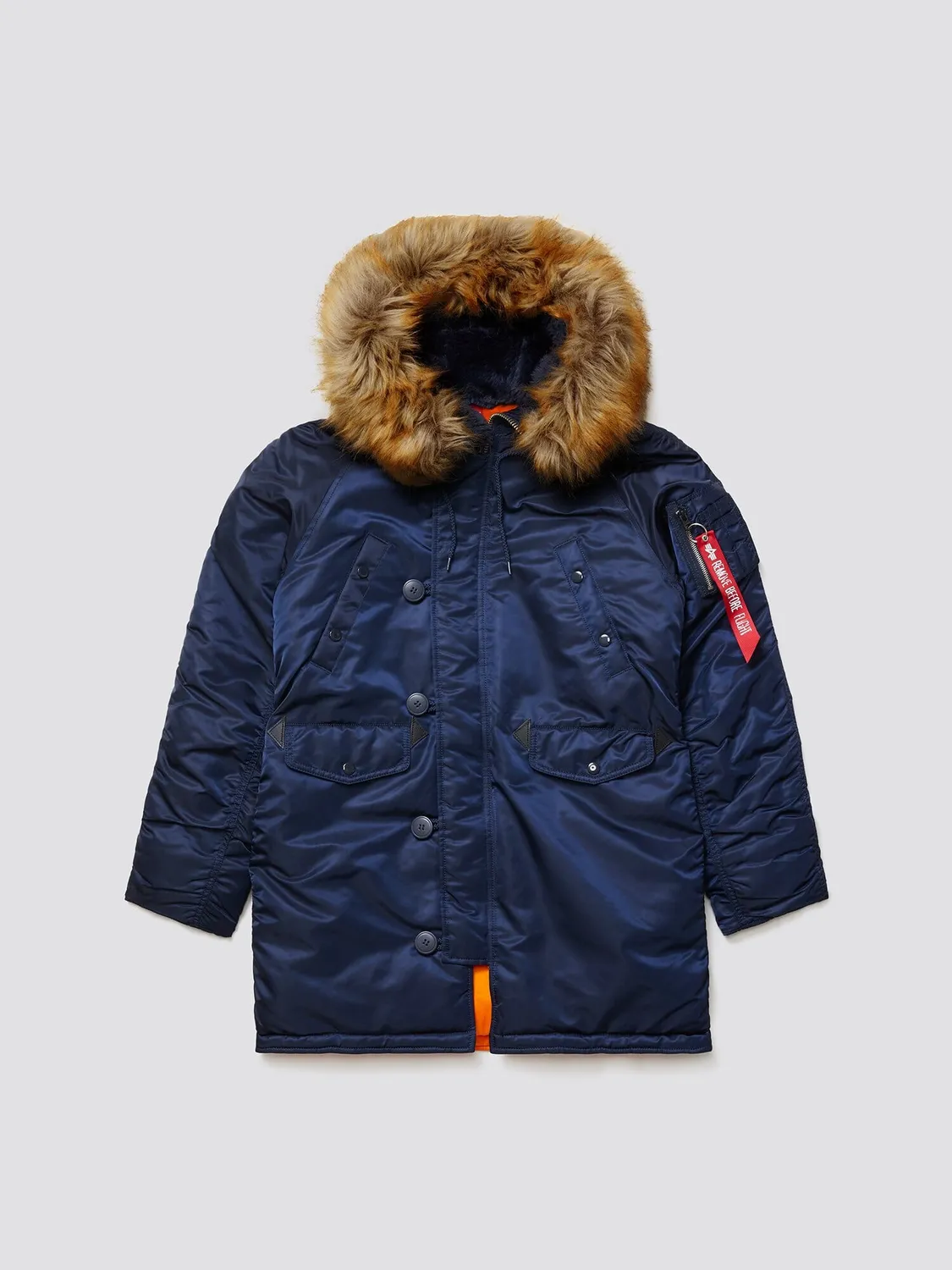 Alpha Industries N-3B parka dama neagra calduroasa