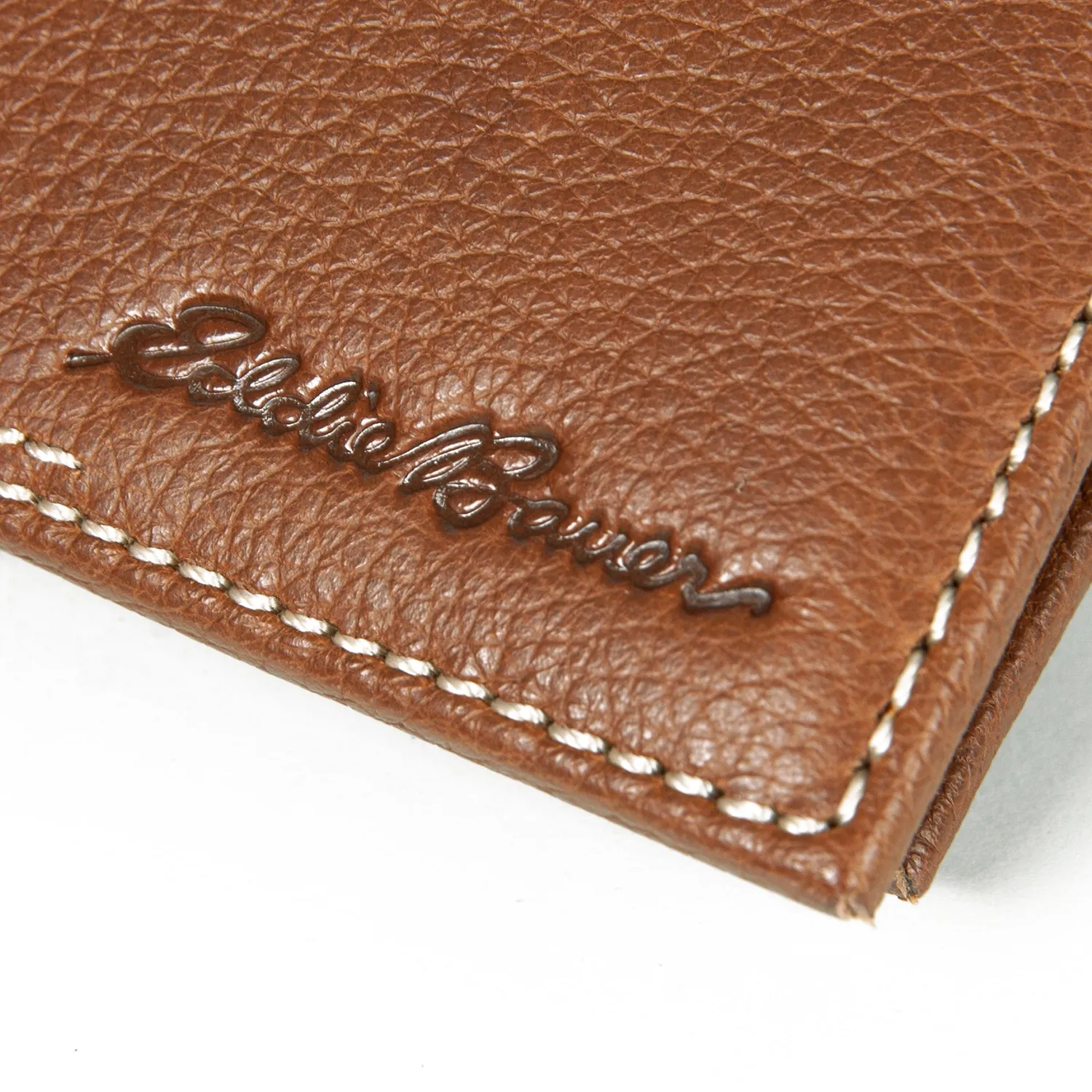 Eddie Bauer Signature Top Stitch Passcase portofel piele bej