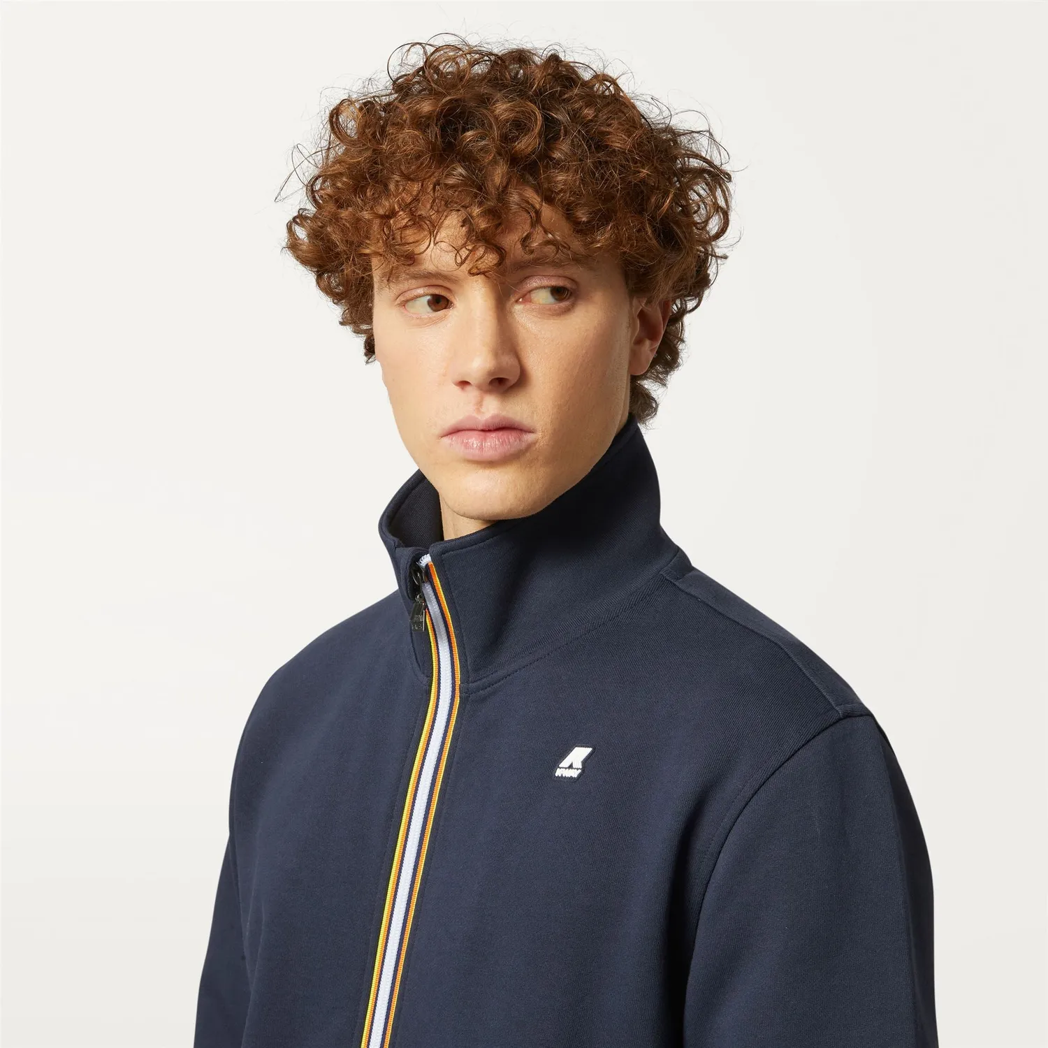 K-Way Finn hanorac barbati Blue Depth cu fermoar
