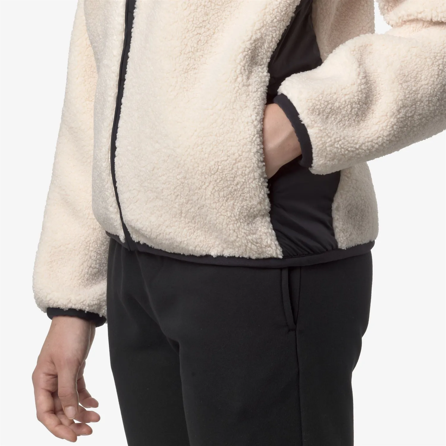 K-Way Bernardine 4.0 Orsetto fleece dama negru-ecru