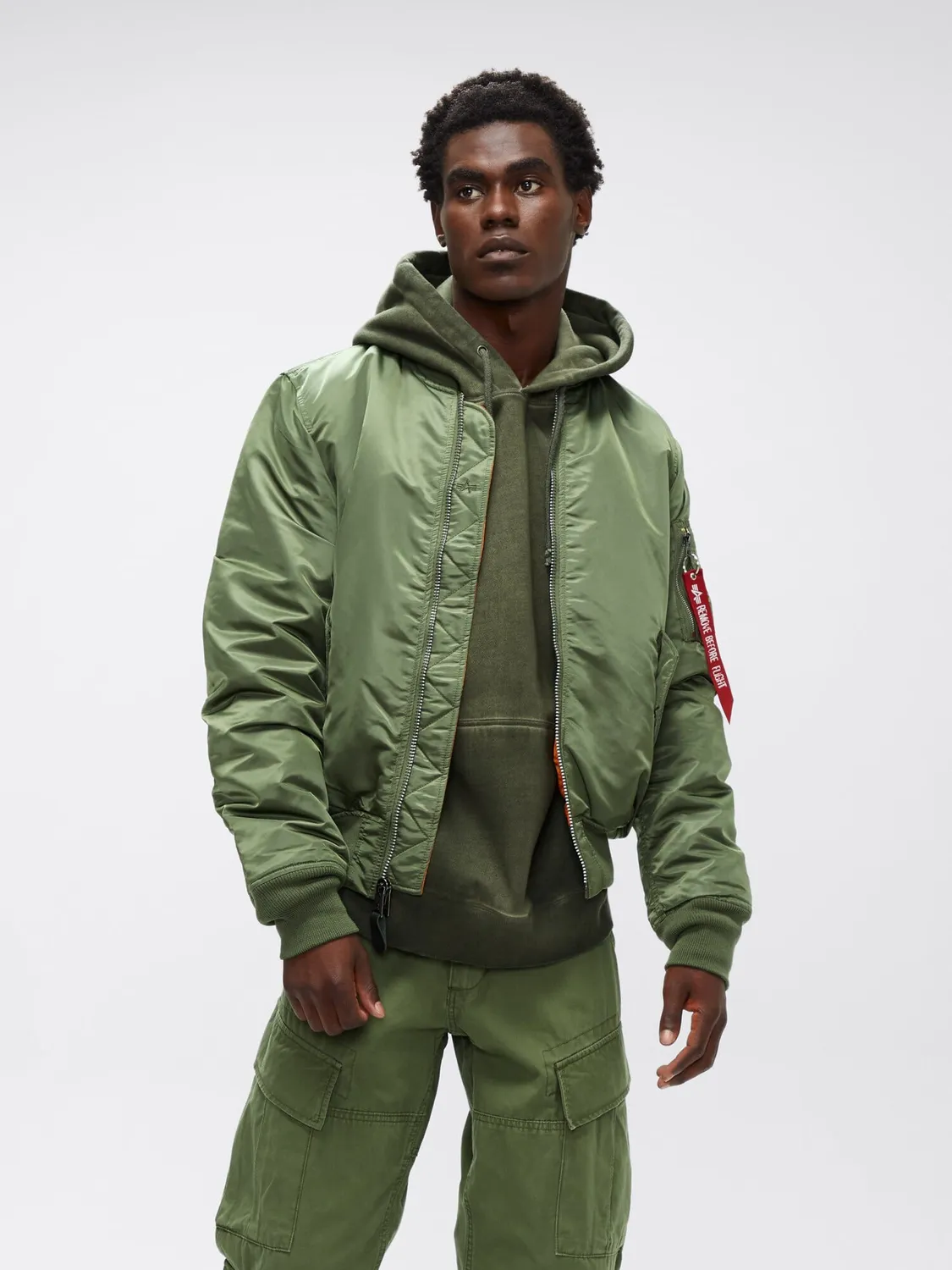 Alpha Industries MA-1 Slim Fit geacă bomber neagră reversibilă