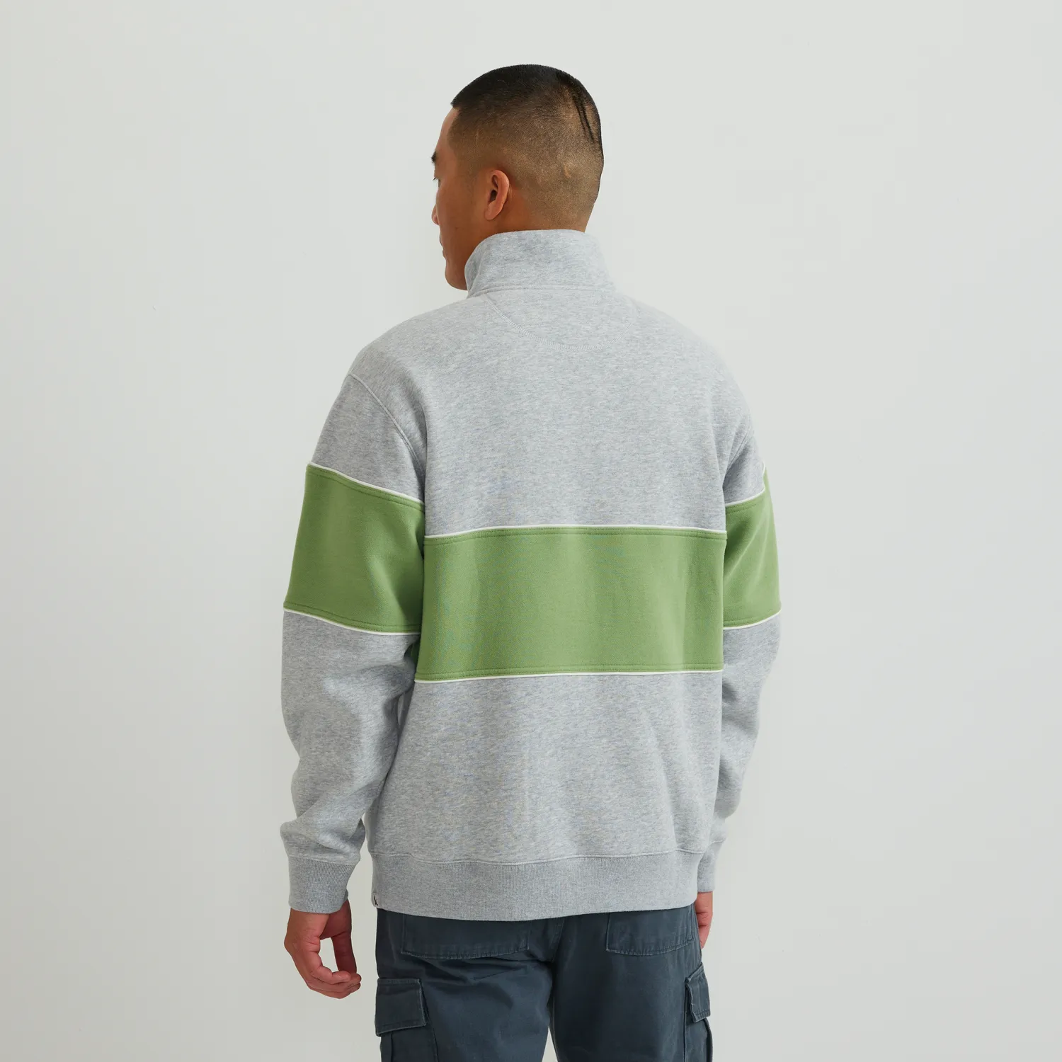 Eddie Bauer Vintage Soft 1/4-Zip pulover Ivory dungi