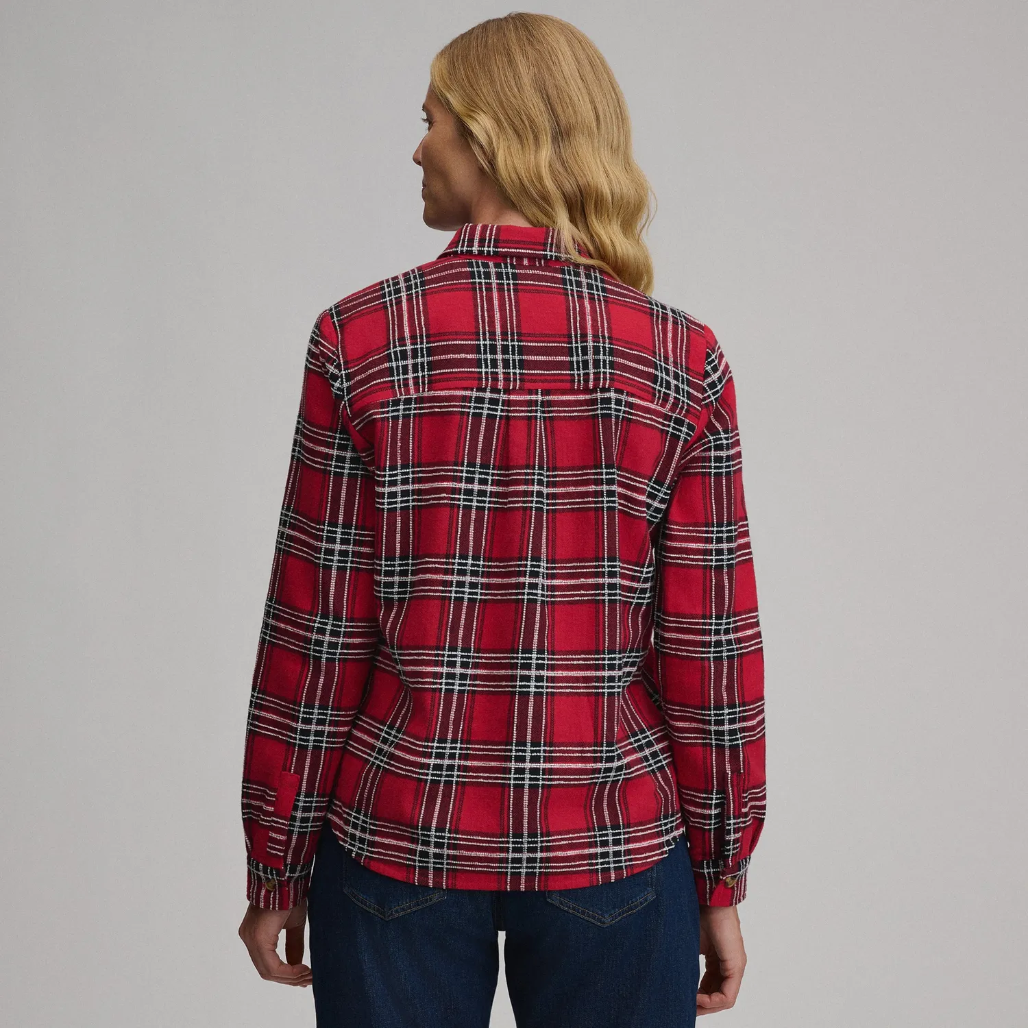 Eddie Bauer Heritage Soft Classic Novelty Flannel camasa Cardinal
