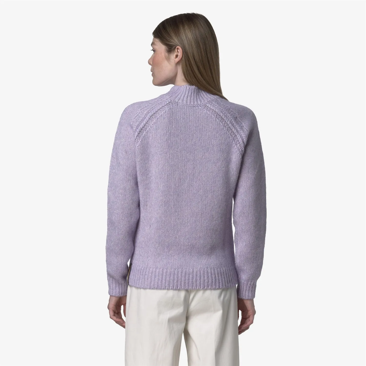 K-Way Terry pulover dama violet-off white alpaca