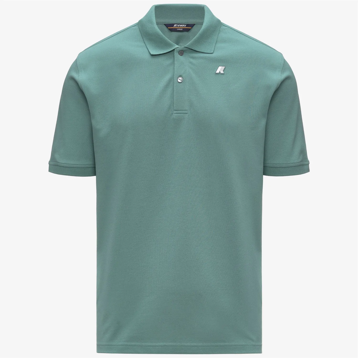 K-Way Simor polo bărbați verde mine bumbac