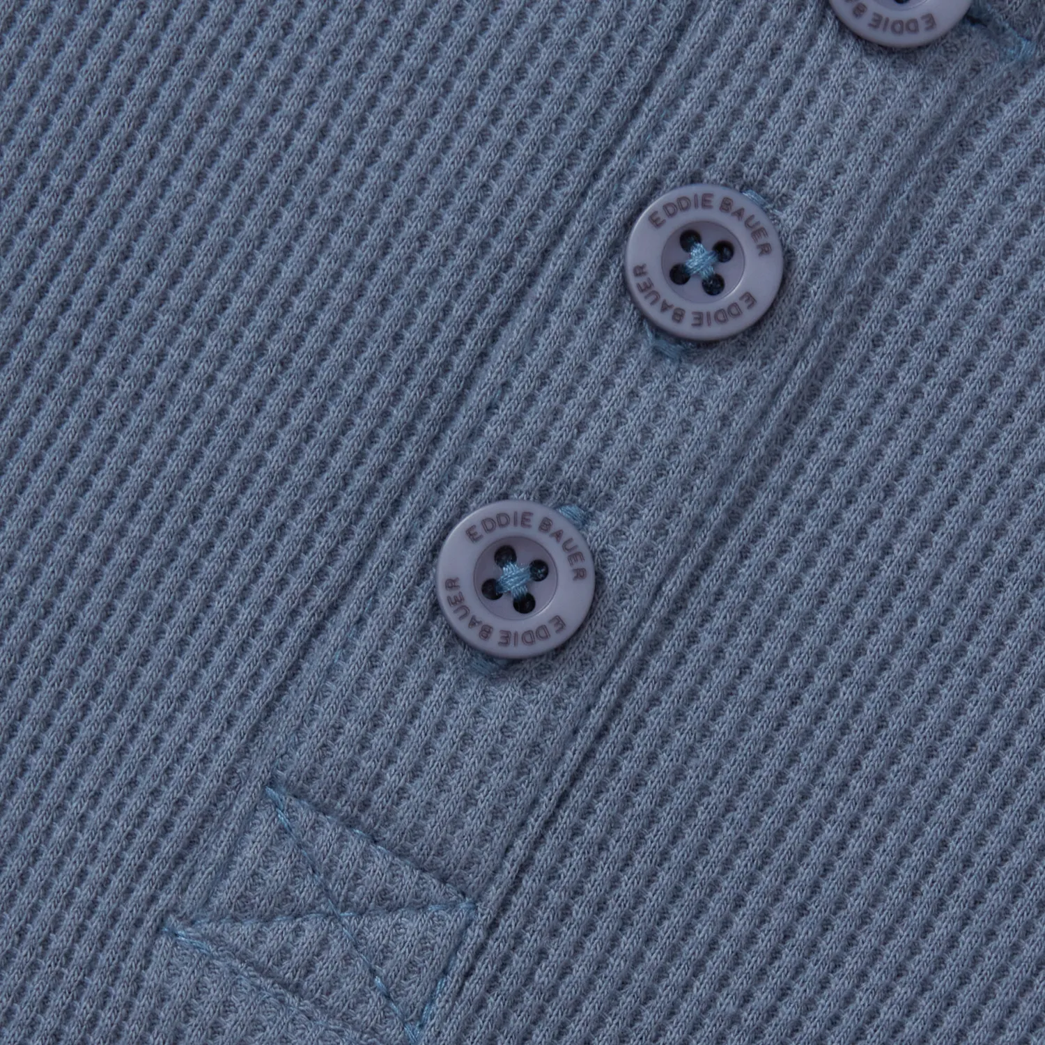 Eddie Bauer henley termic baieti China Blue bumbac