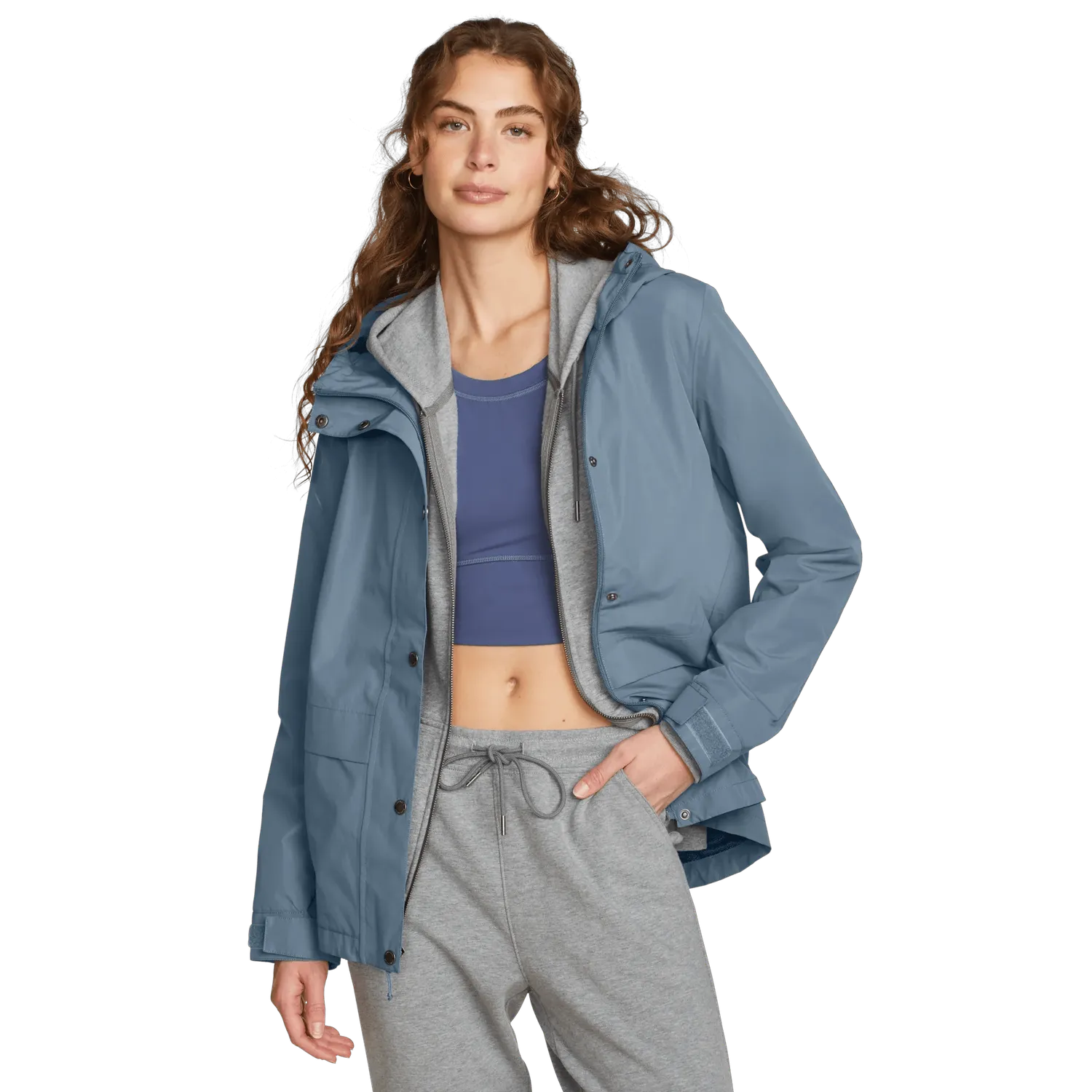 Eddie Bauer Rainfoil Storm geaca impermeabila dama cu gluga