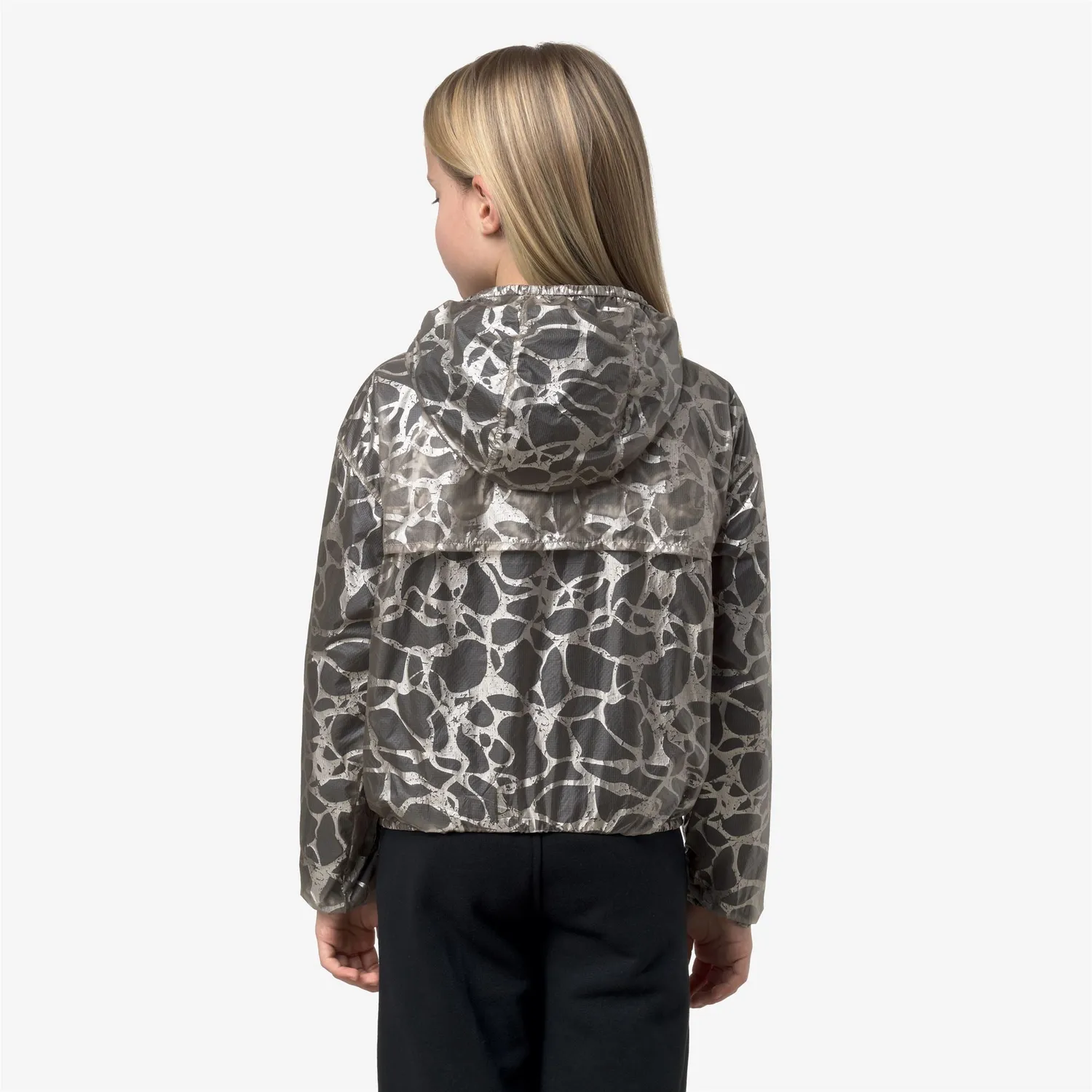 K-Way Laurette Super Light Lami Double geaca fete bej reversibila