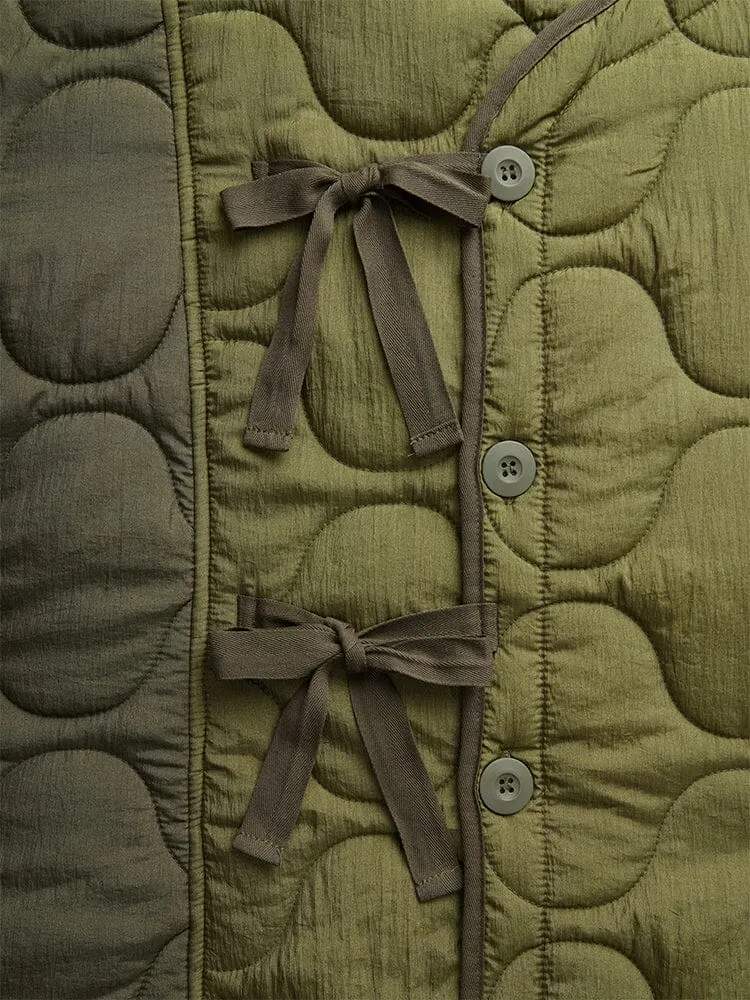 Alpha Industries Mixed Media geaca lunga dama verde