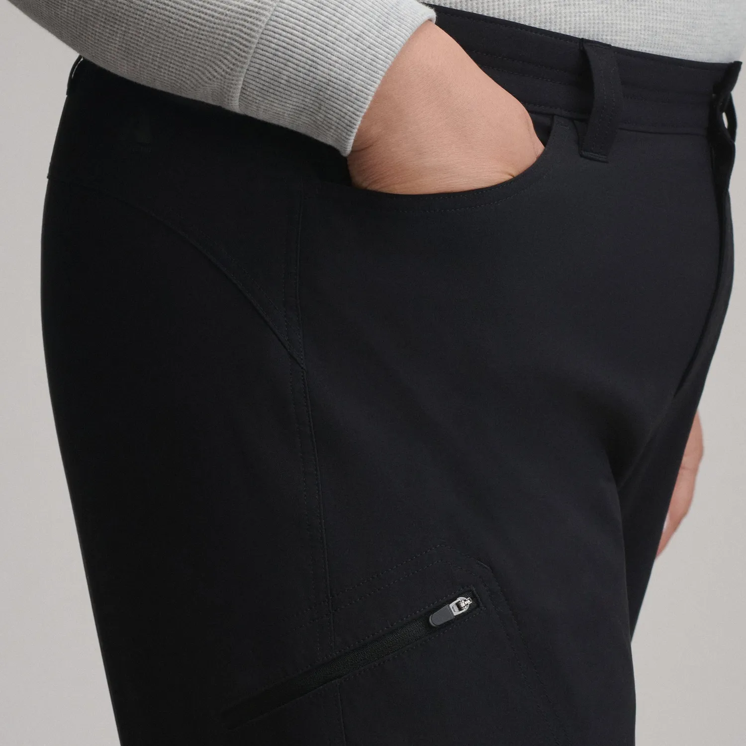 Eddie Bauer Guide Pro pantaloni dama negri captusiti