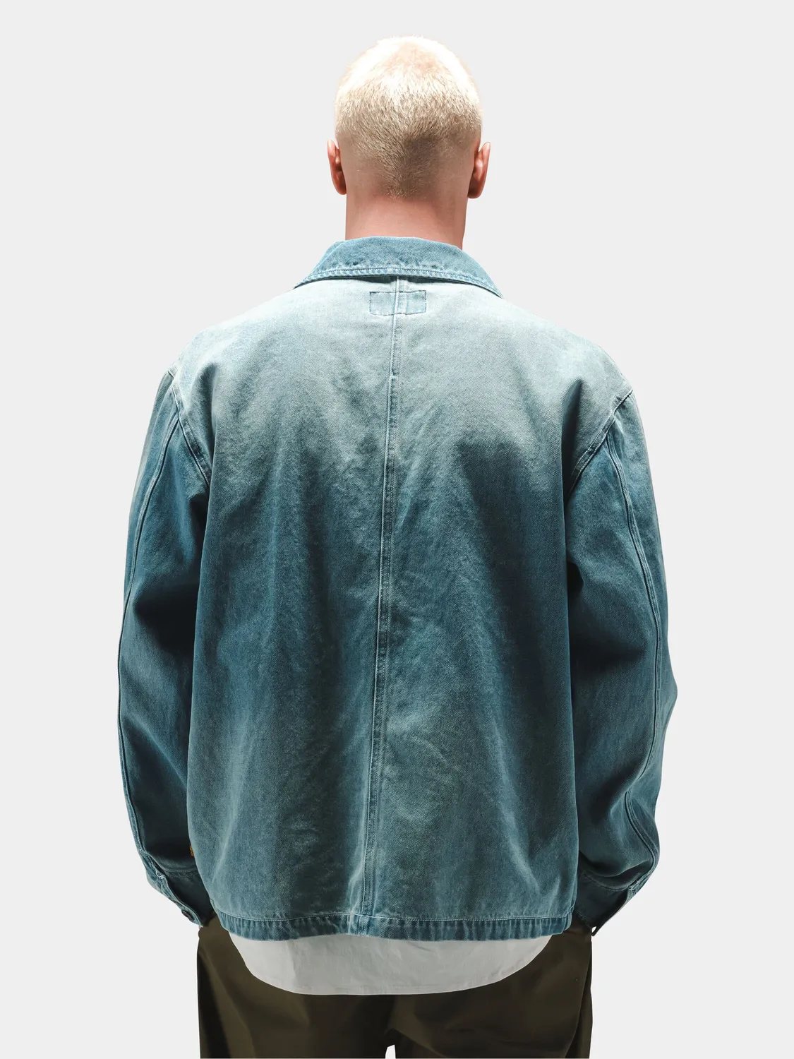 Alpha Industries Denim Chore palton Denim Blue bumbac