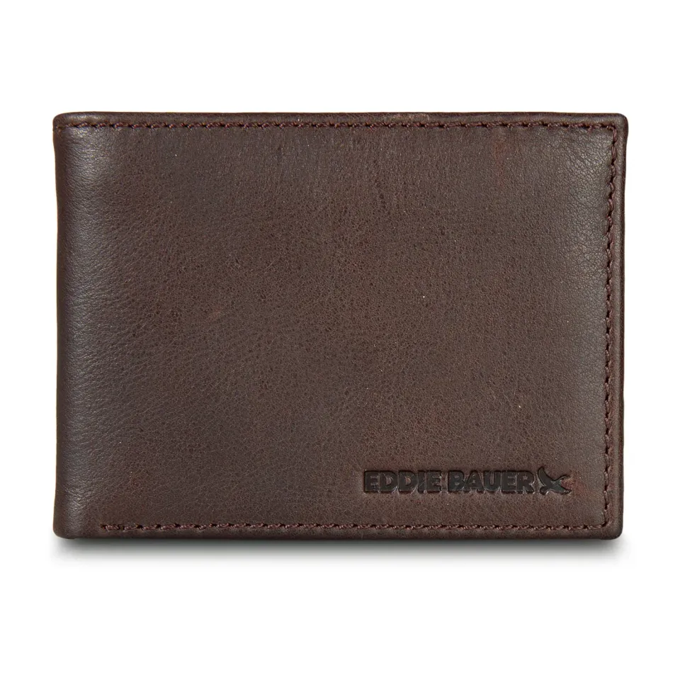 Eddie Bauer Signature portofel piele negru bifold