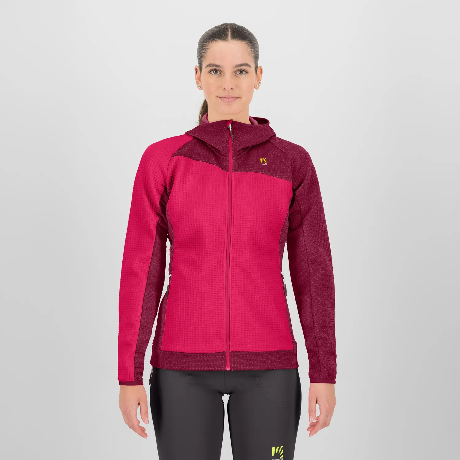 Karpos Averau W Full-Zip Hoodie fleece dama cu gluga