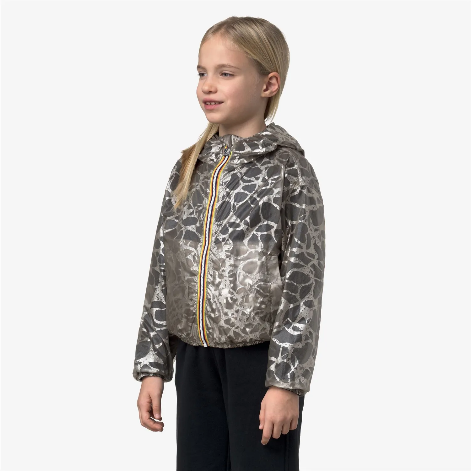 K-Way Laurette Super Light Lami Double geaca fete bej reversibila