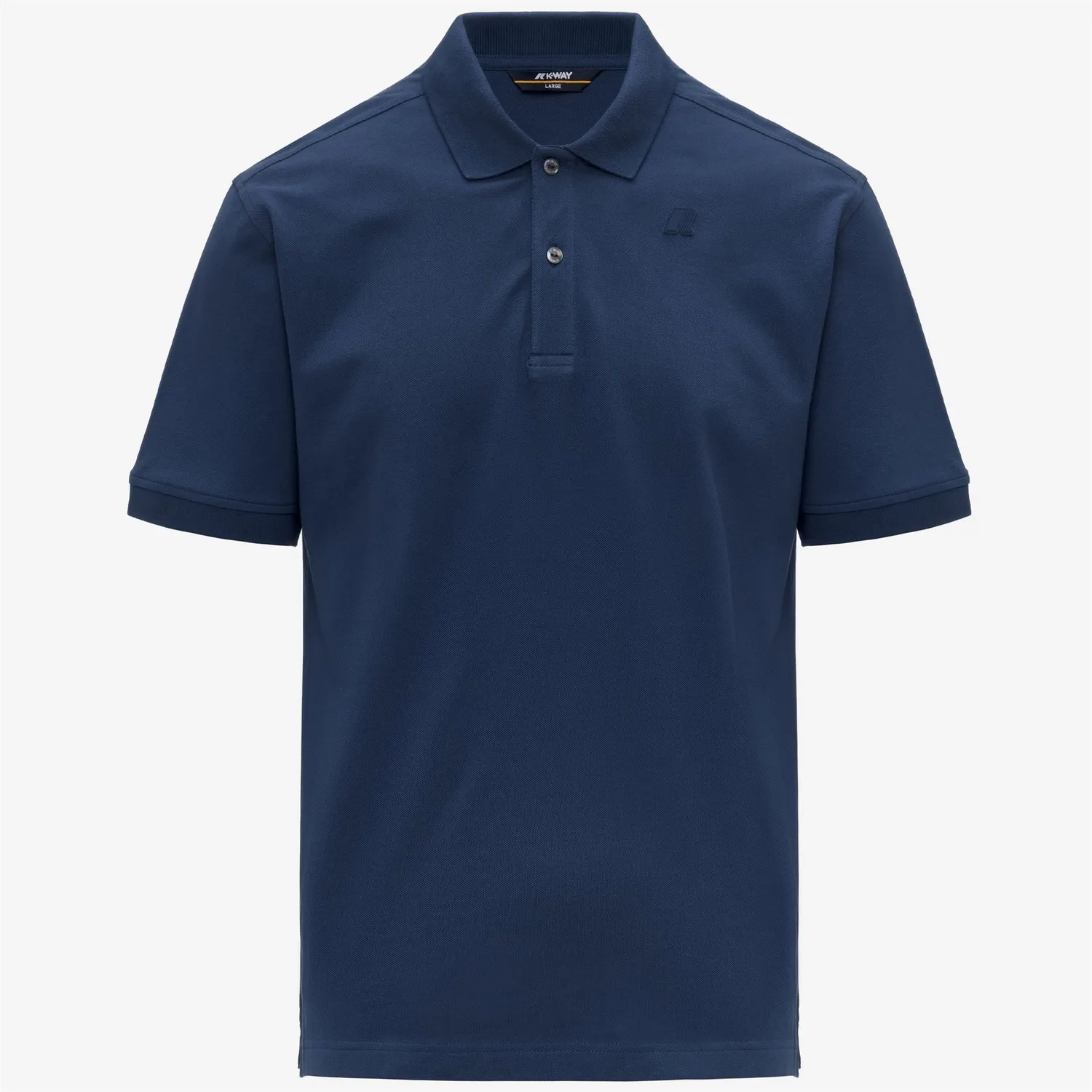 K-Way Simor polo barbati Blue Insignia bumbac elastic