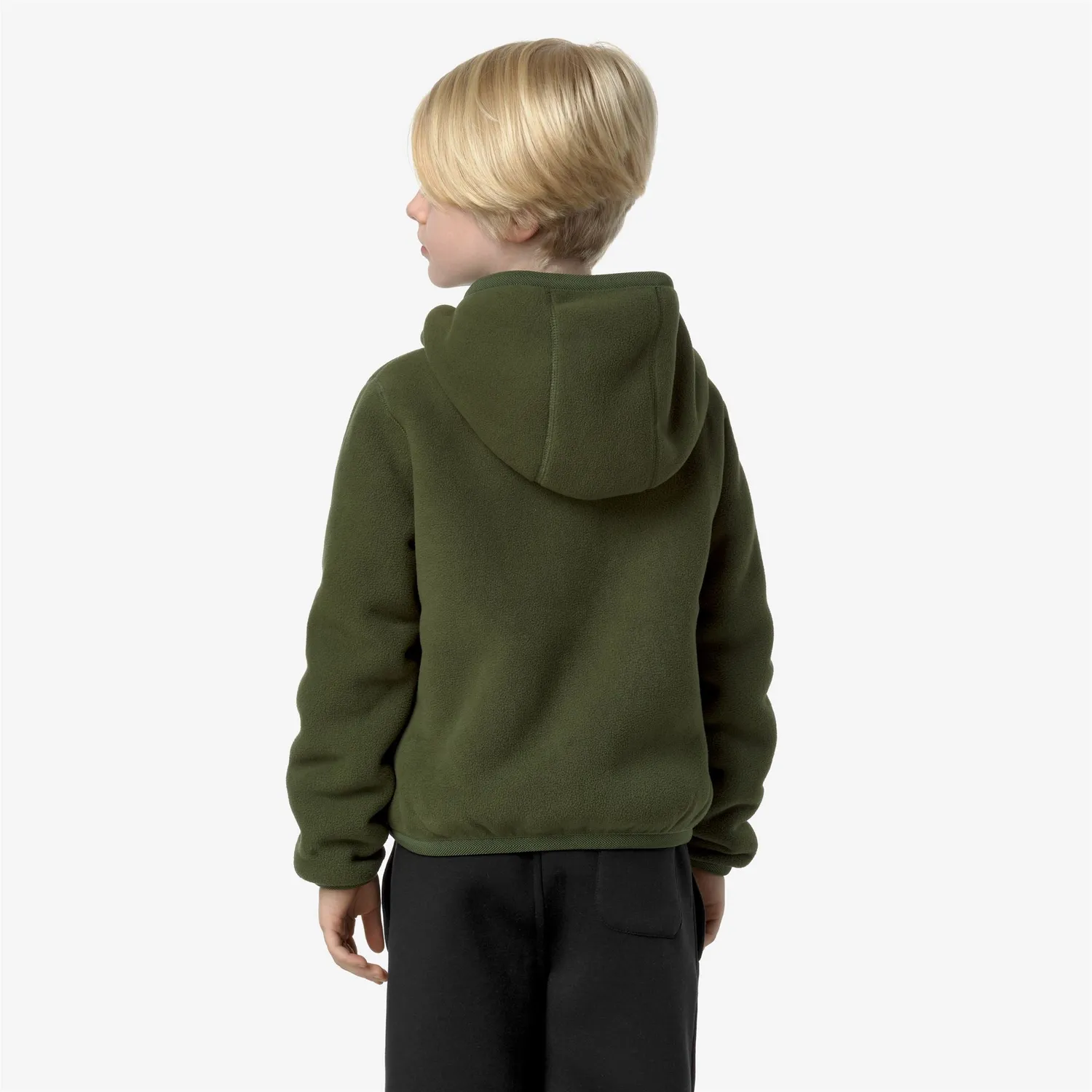 K-Way Jack Sherpa Polar geacă băieți verde reversibilă