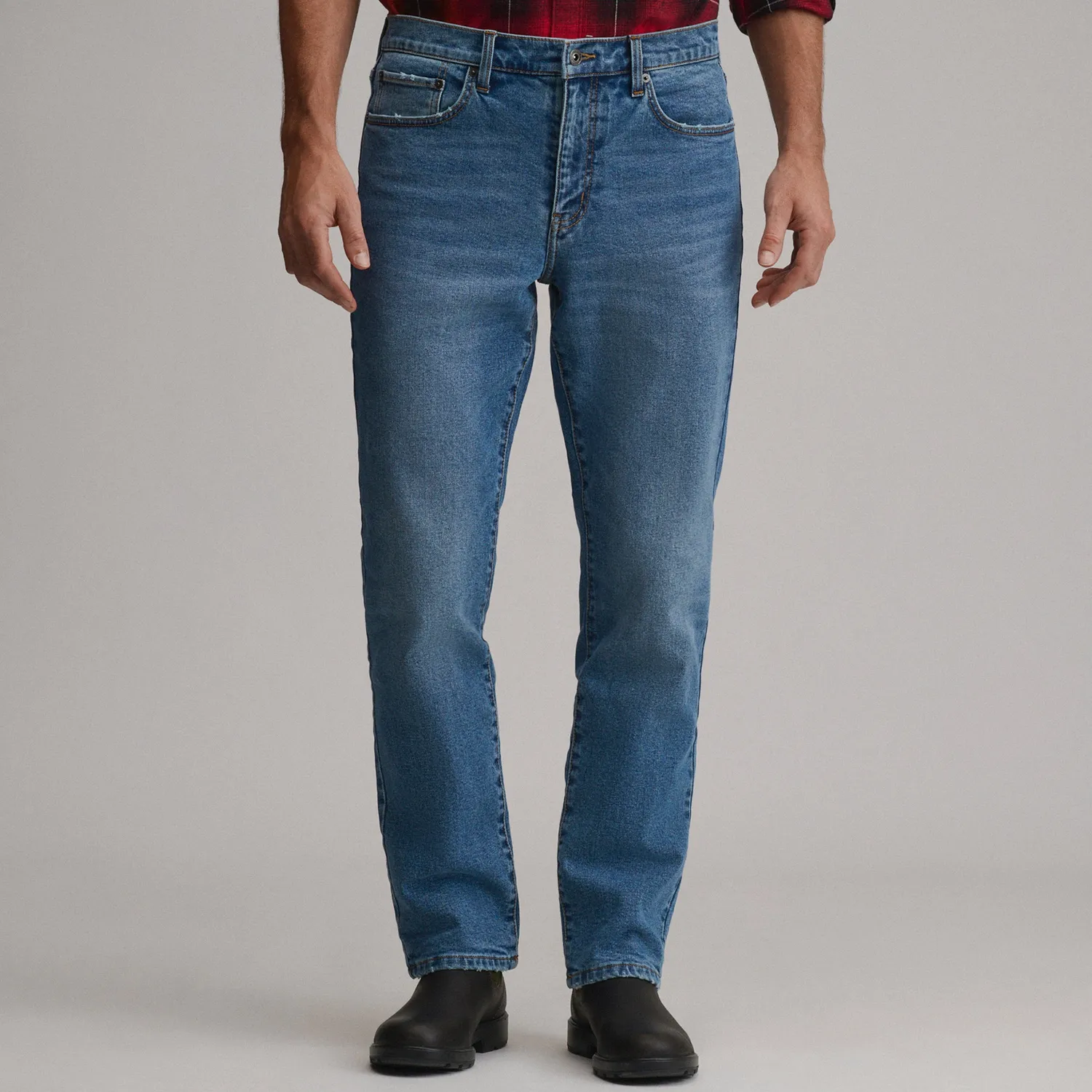 Eddie Bauer Eddie's Flex blugi barbati Pacific Blue flanel