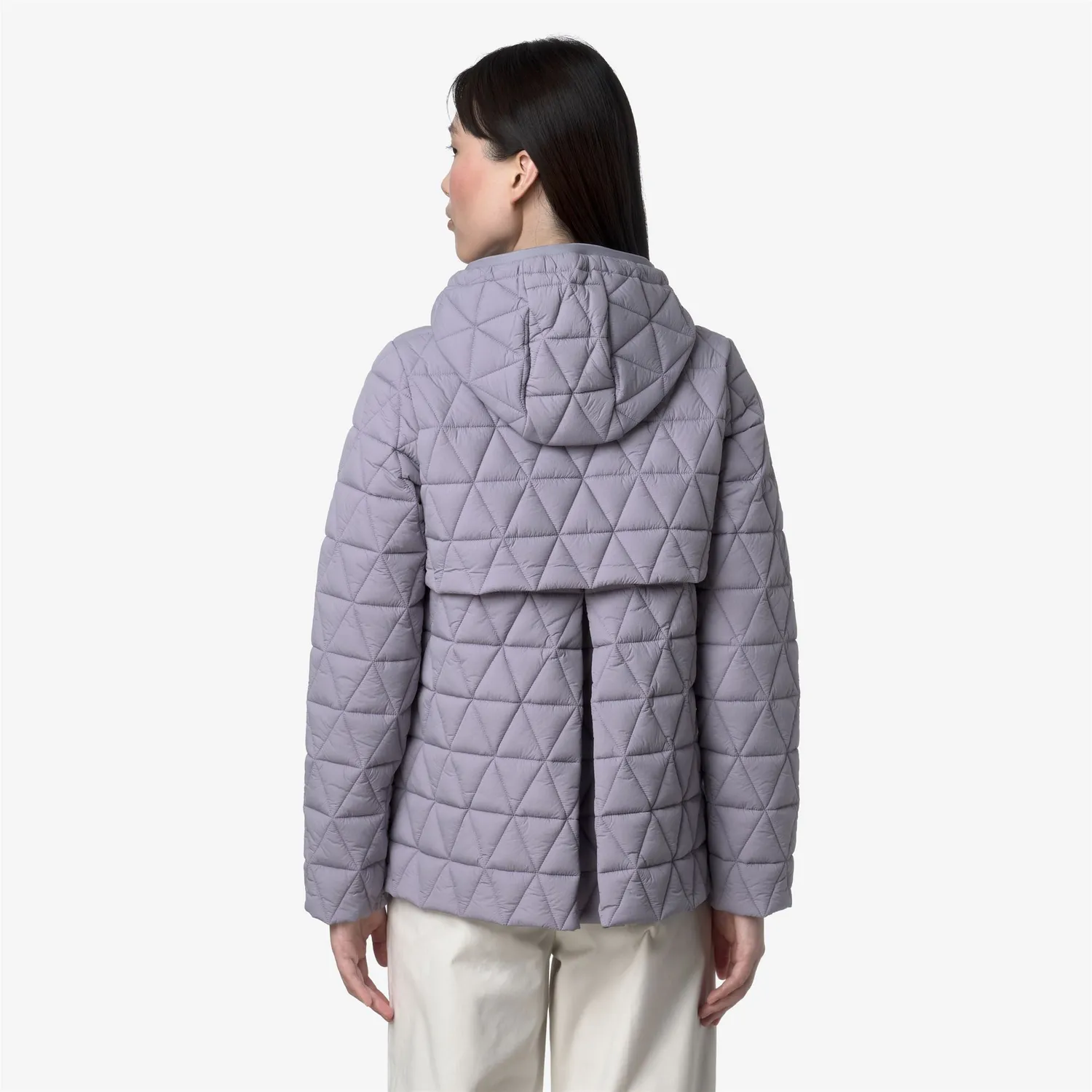 K-Way Madlaine geaca dama Violet Lavender matlasata scurta