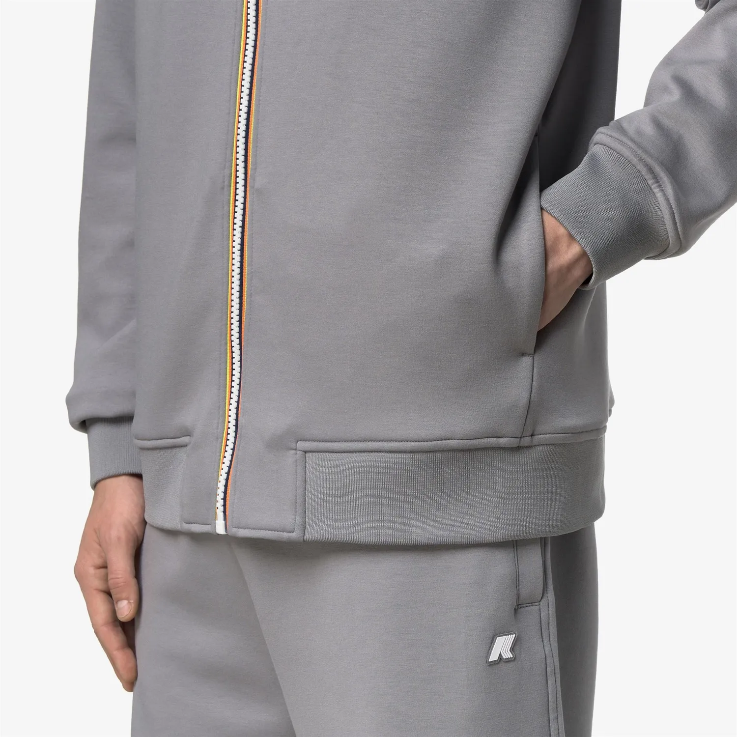 K-Way Rainer geaca barbati gri fleece cu gluga