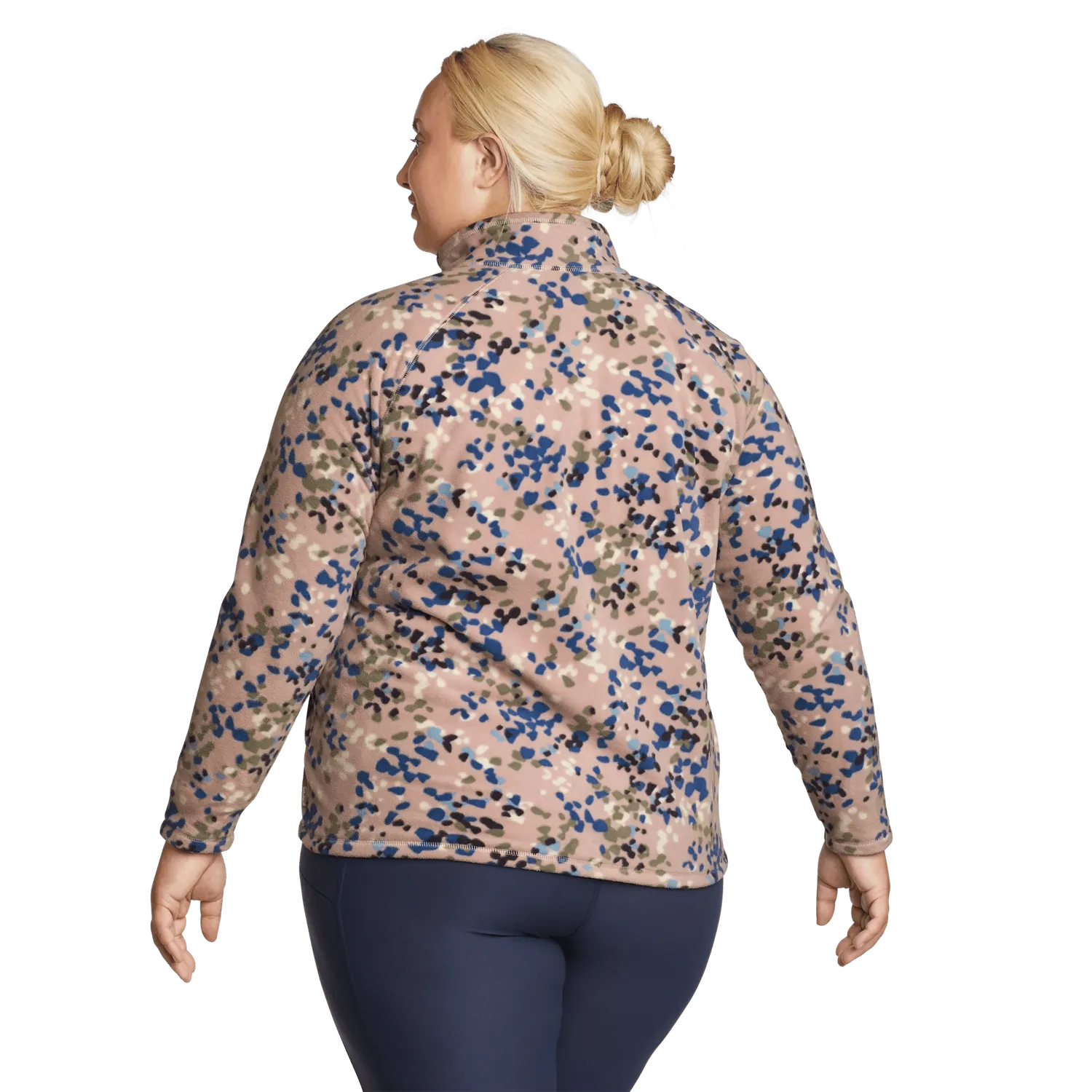 Eddie Bauer Quest bluză fleece mov fermoar scurt