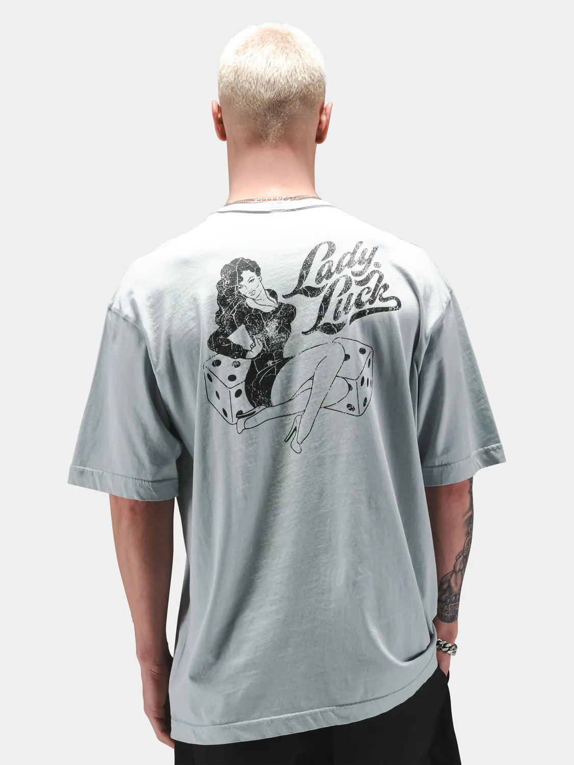 Alpha Industries Lady Luck Tee tricou negru relaxed