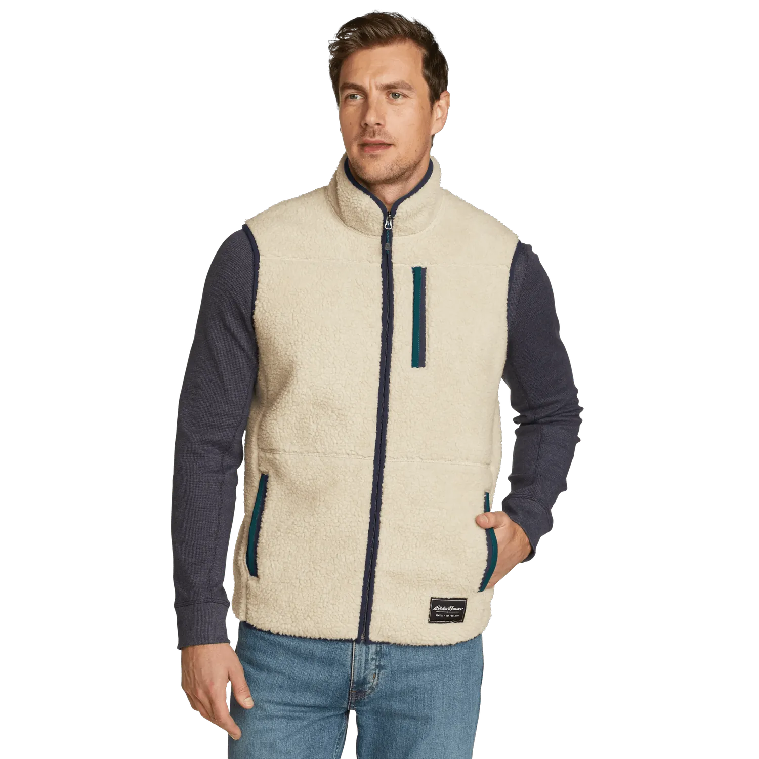 Eddie Bauer Chilali vesta barbati Oyster fleece