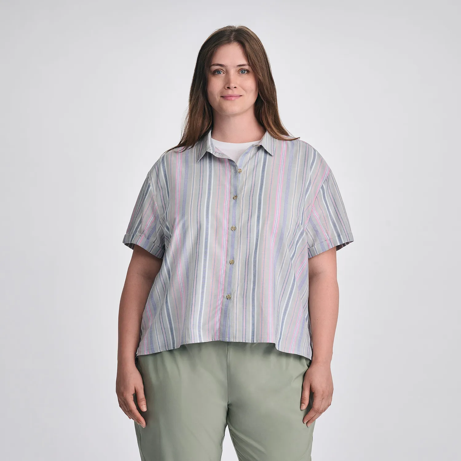 Eddie Bauer Baja cămașă damă mânecă scurtă Sand viscoză