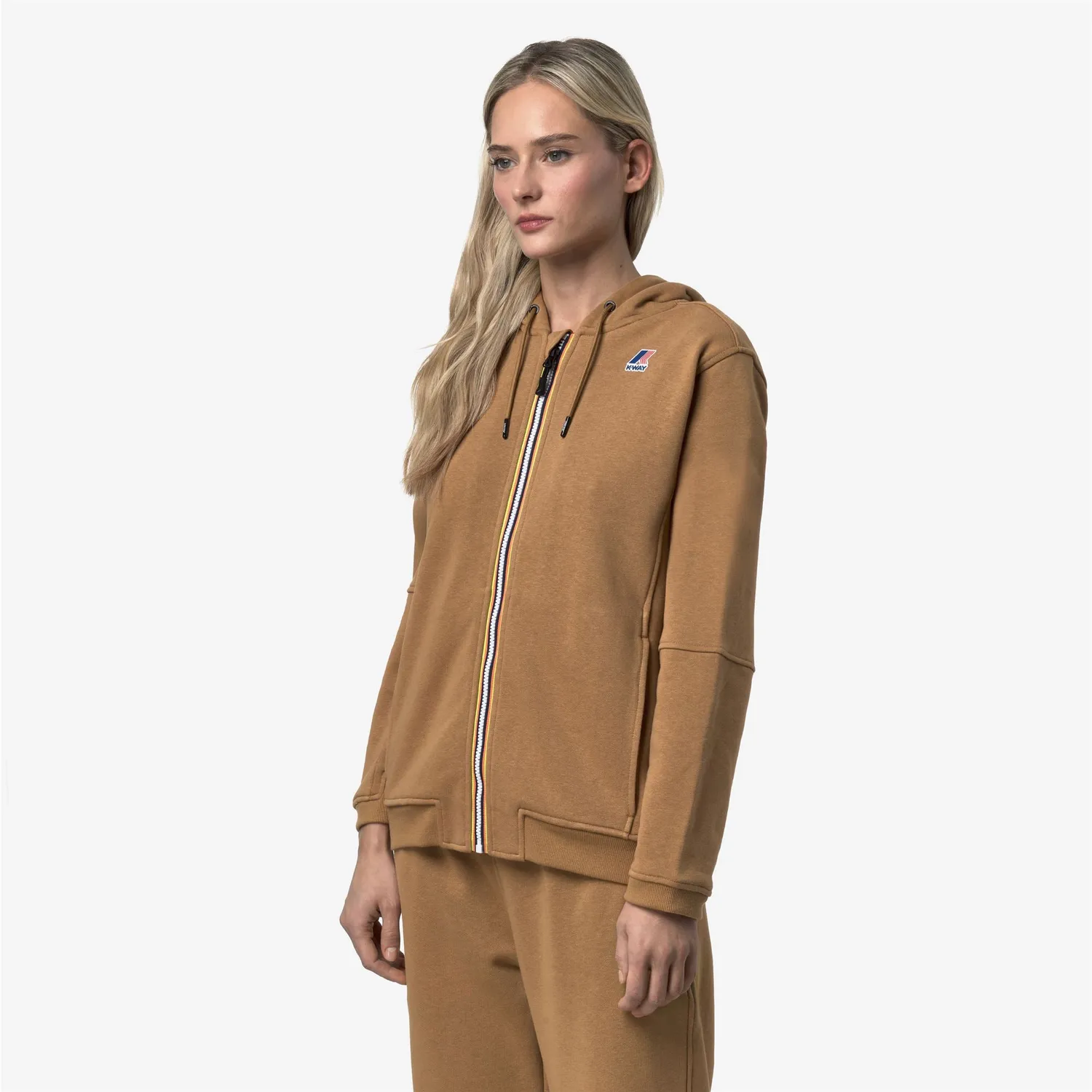 K-Way Prosper hanorac unisex maro cu gluga