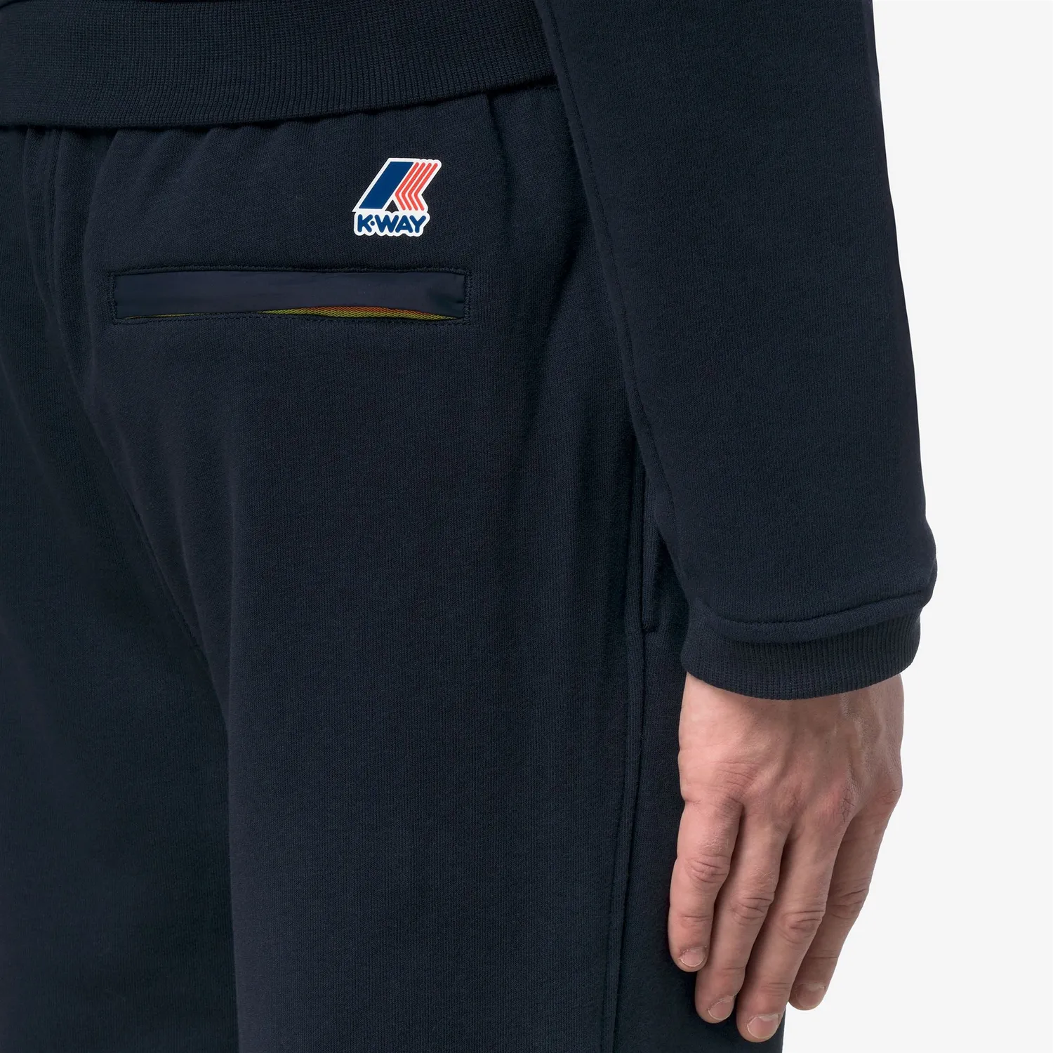 K-Way Philbert Poly Cotton pantaloni albastri sport