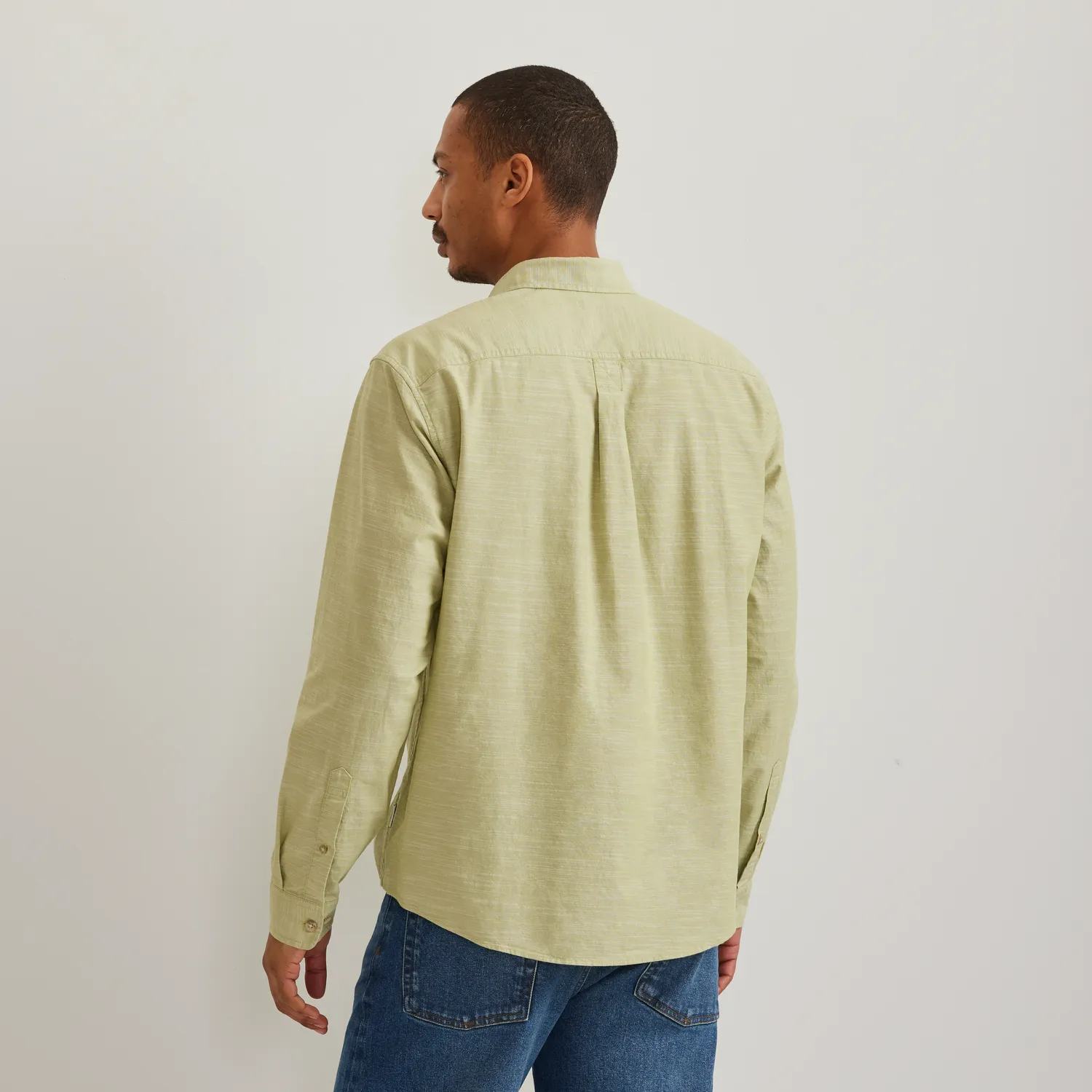 Eddie Bauer Camano cămașă bumbac gri mânecă lungă