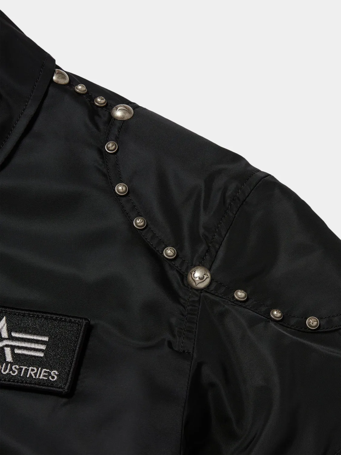 Thug Club x Alpha CWU 45/P geaca bomber negru nituri