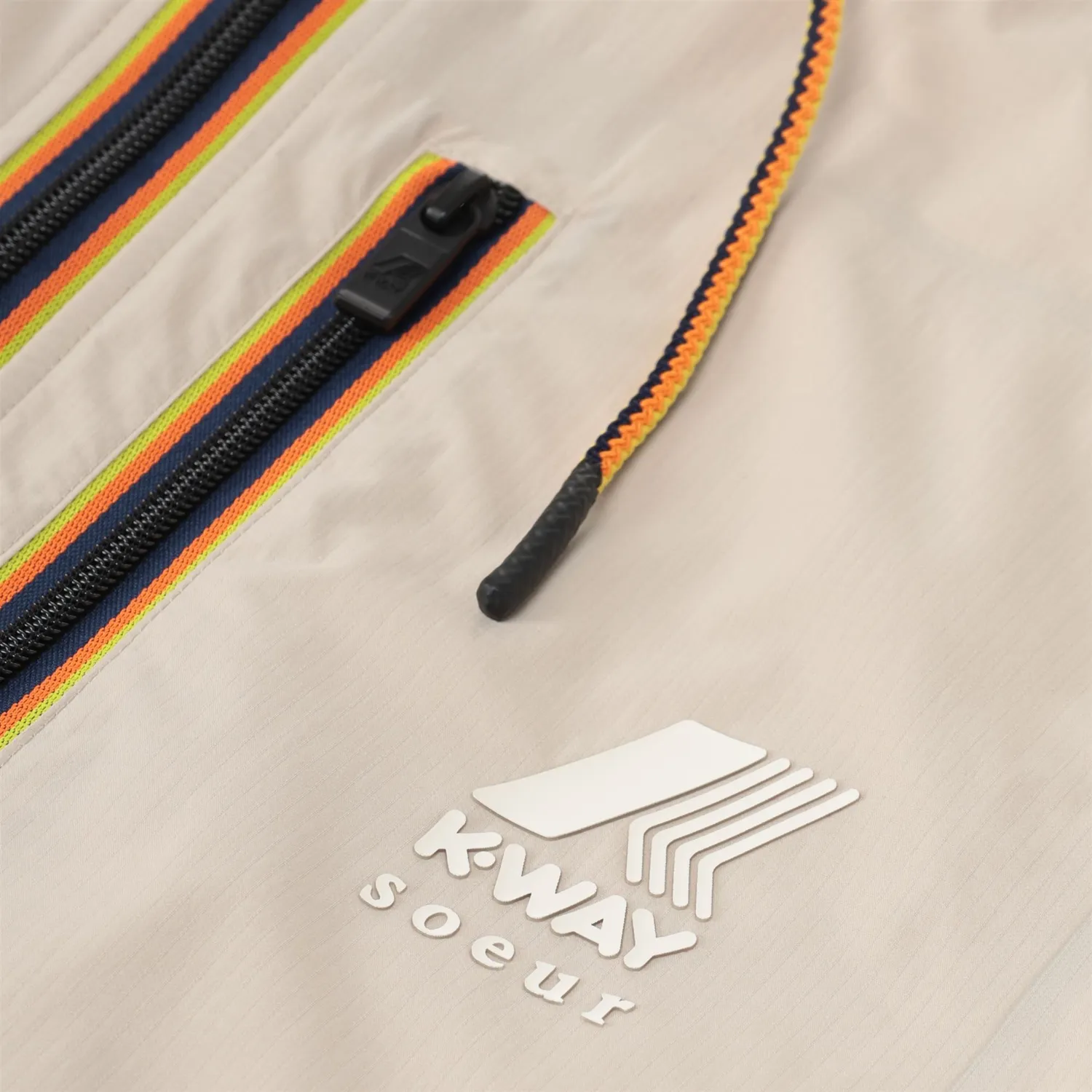 K-Way Pradel trench dama gri supradimensionat impermeabil