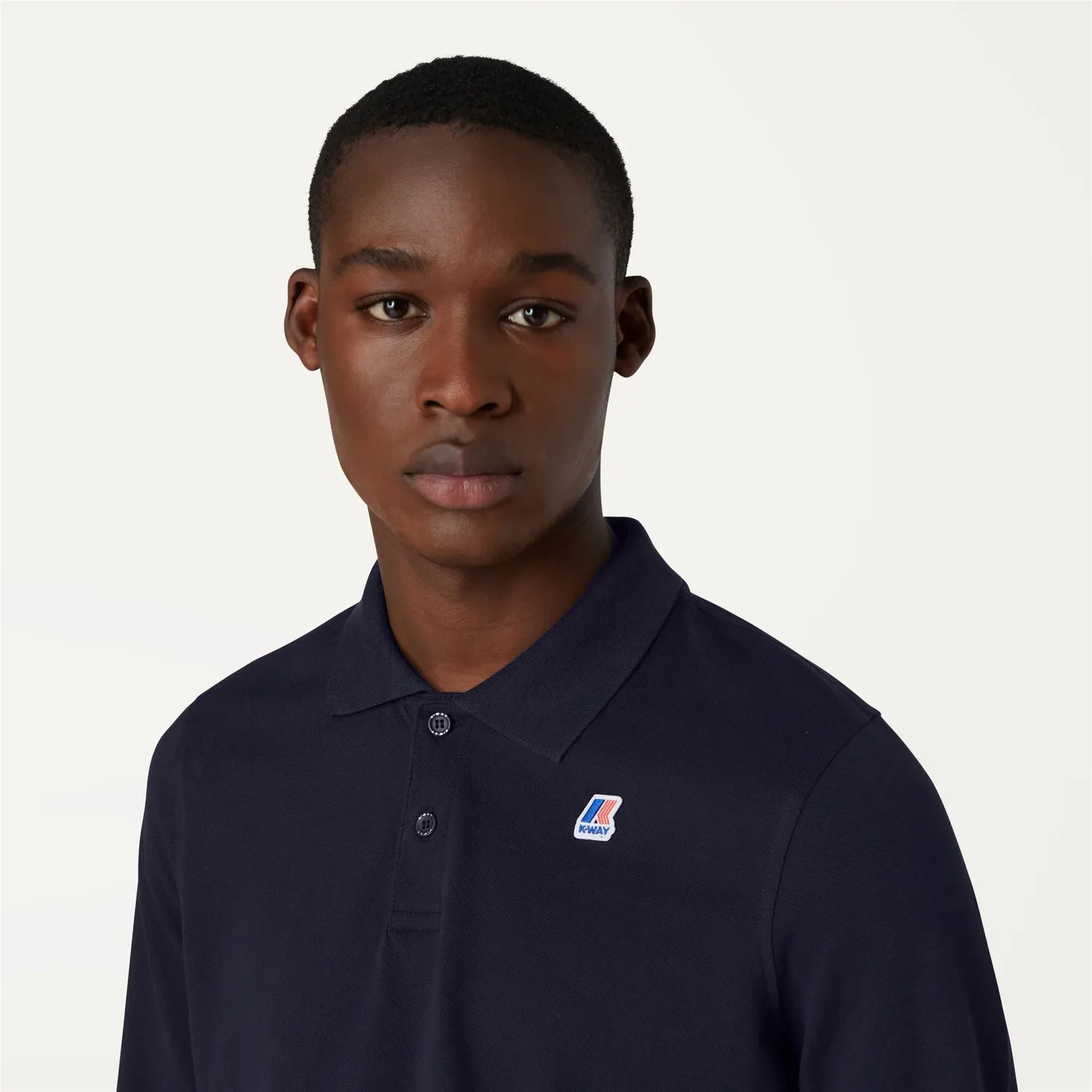 K-Way Rochel Contrast Stretch polo barbati albastru slim
