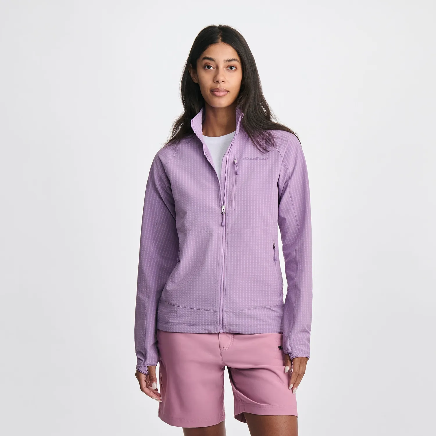 Eddie Bauer Sandstone Backbone Grid geacă softshell vapur