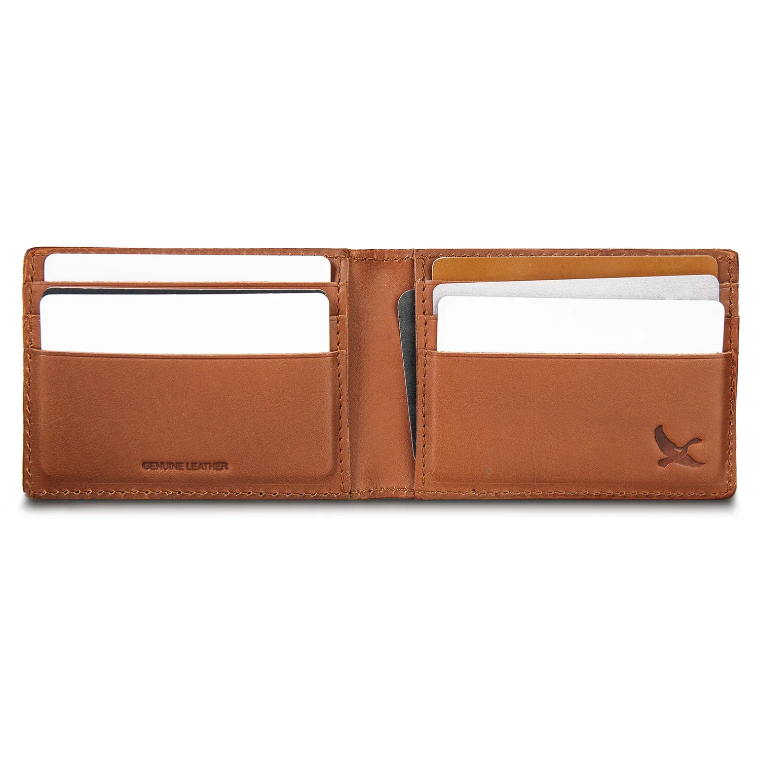 Eddie Bauer Outdoor Leather Portofel Piele Maro